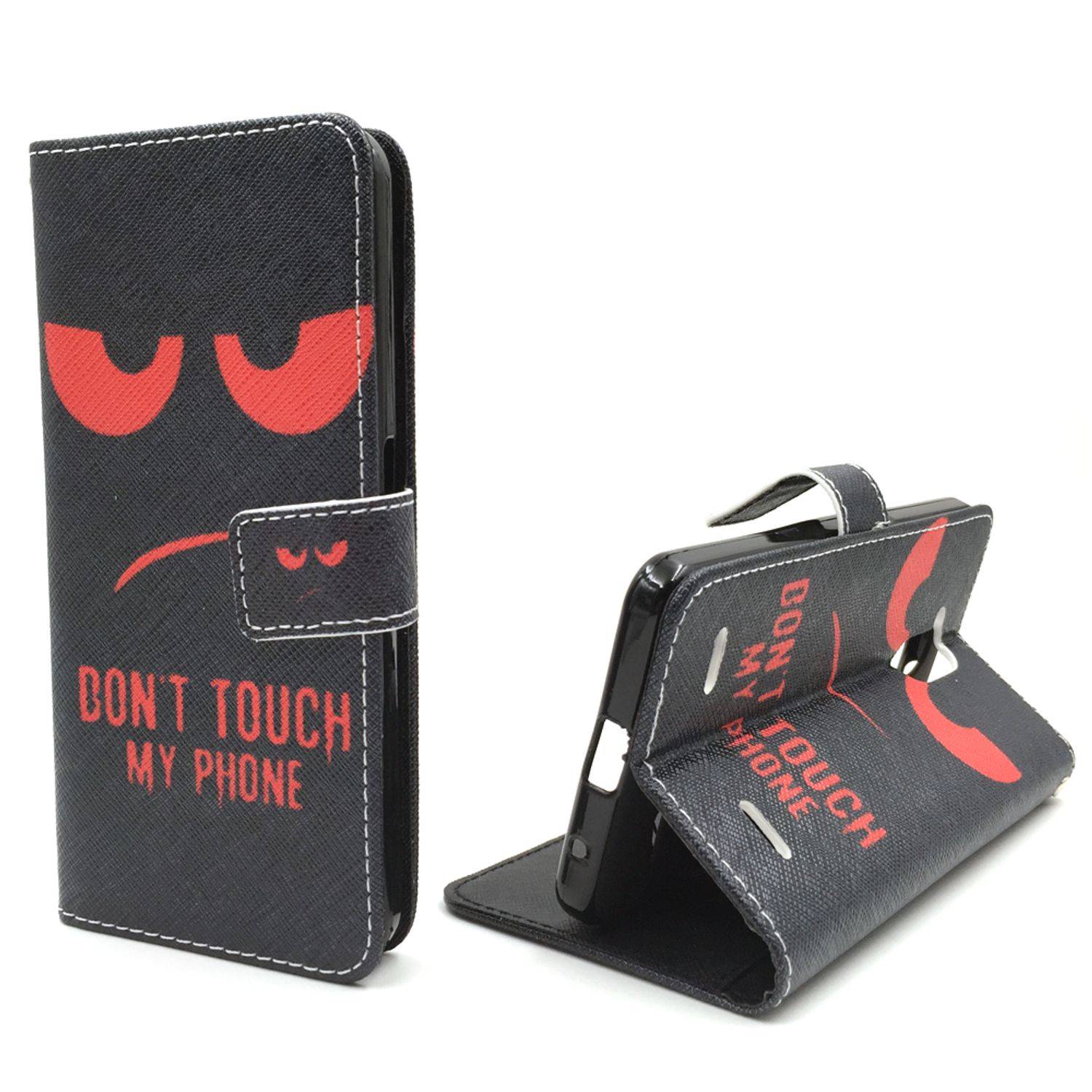 ZTE Blade V7 Lite Handyhülle Bookcover Schwarz