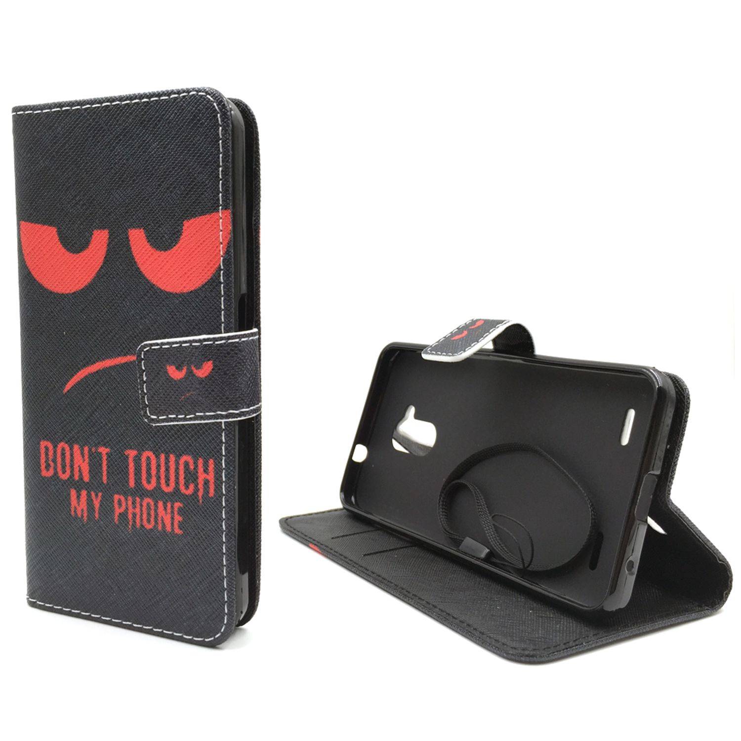ZTE Blade V7 Lite Handyhülle Bookcover Schwarz