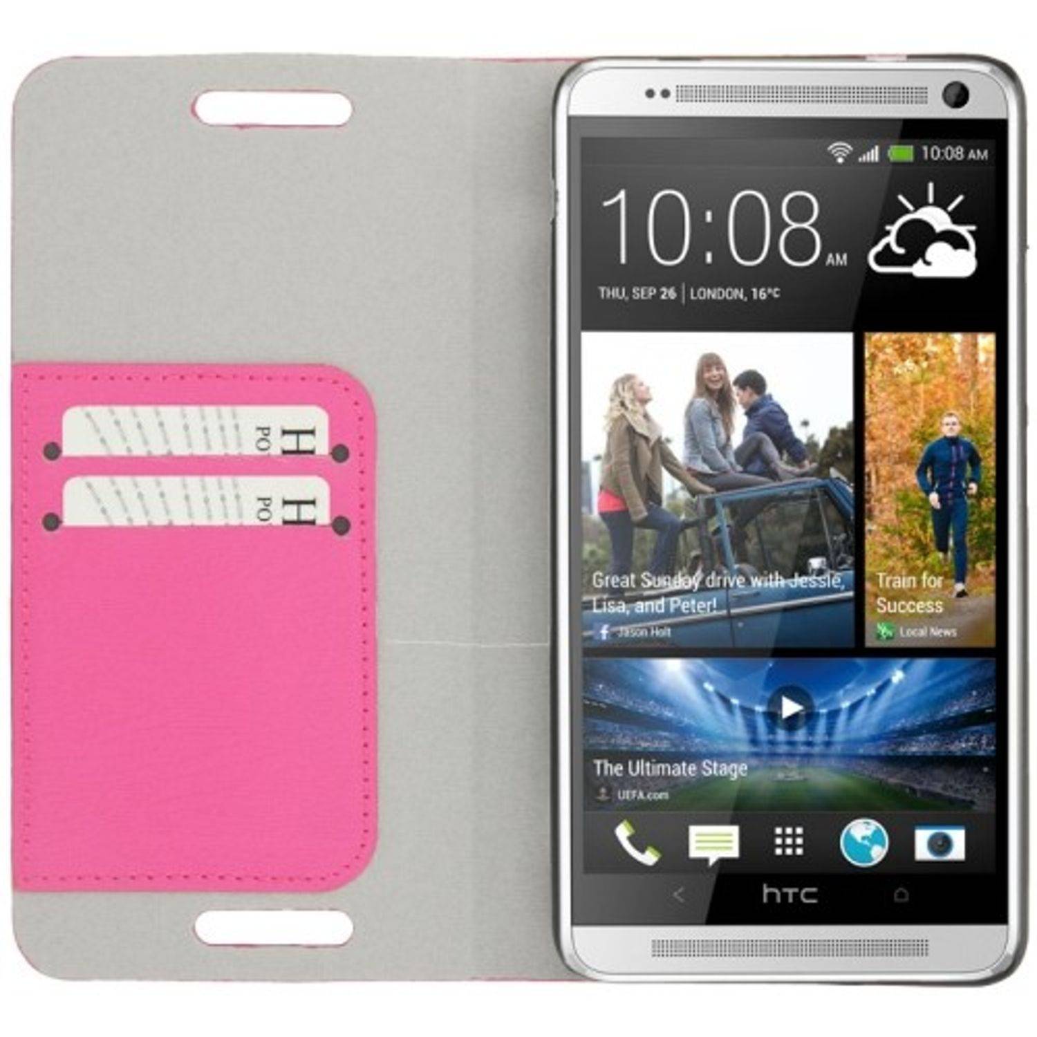 HTC One Max Handyhülle Backcover Rosa