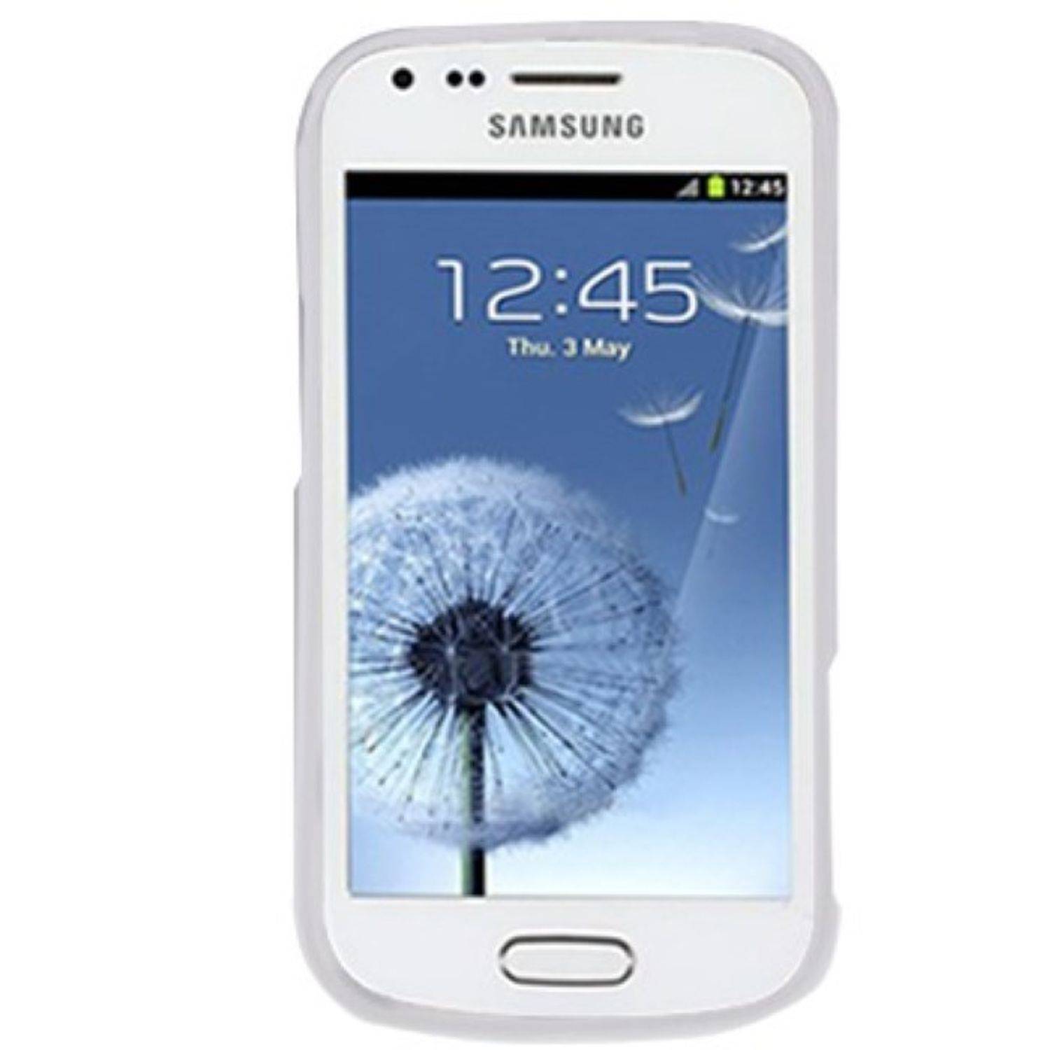 Samsung Galaxy S Duos S7562 Handyhülle Backcover Weiß