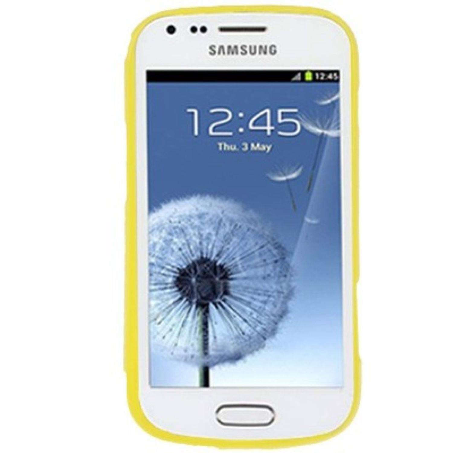 Samsung Galaxy S Duos S7562 Handyhülle Backcover Gelb
