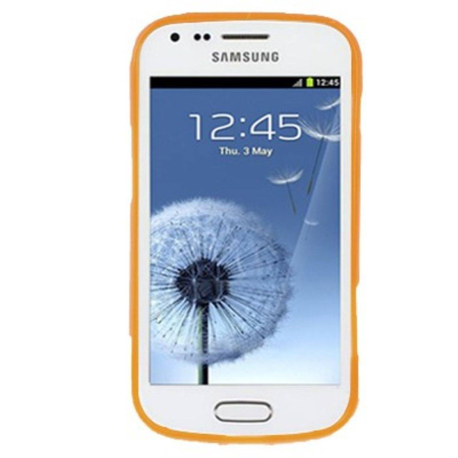Samsung Galaxy S Duos S7562 Handyhülle Backcover Orange