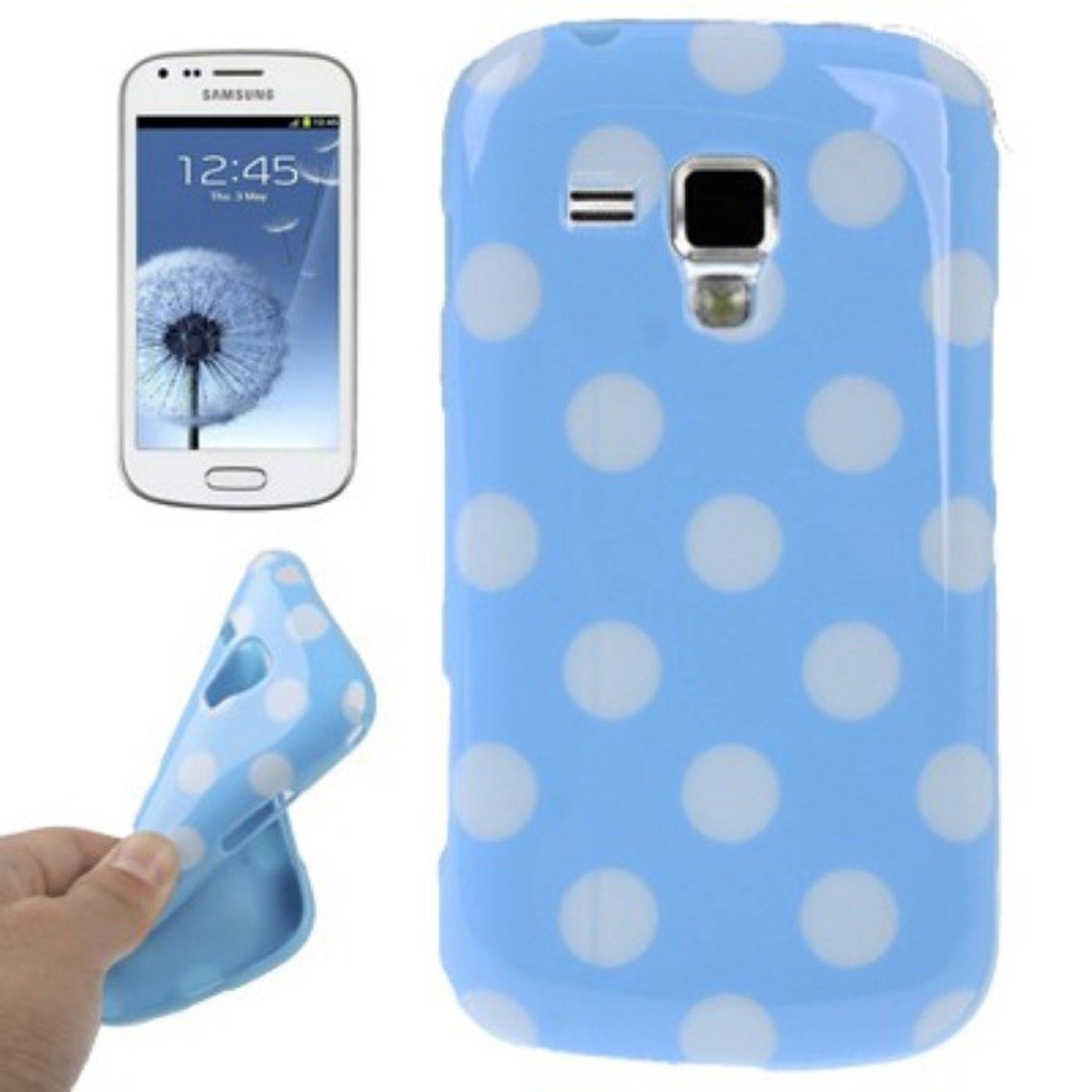 Samsung Galaxy S Duos S7562 Handyhülle Backcover Blau