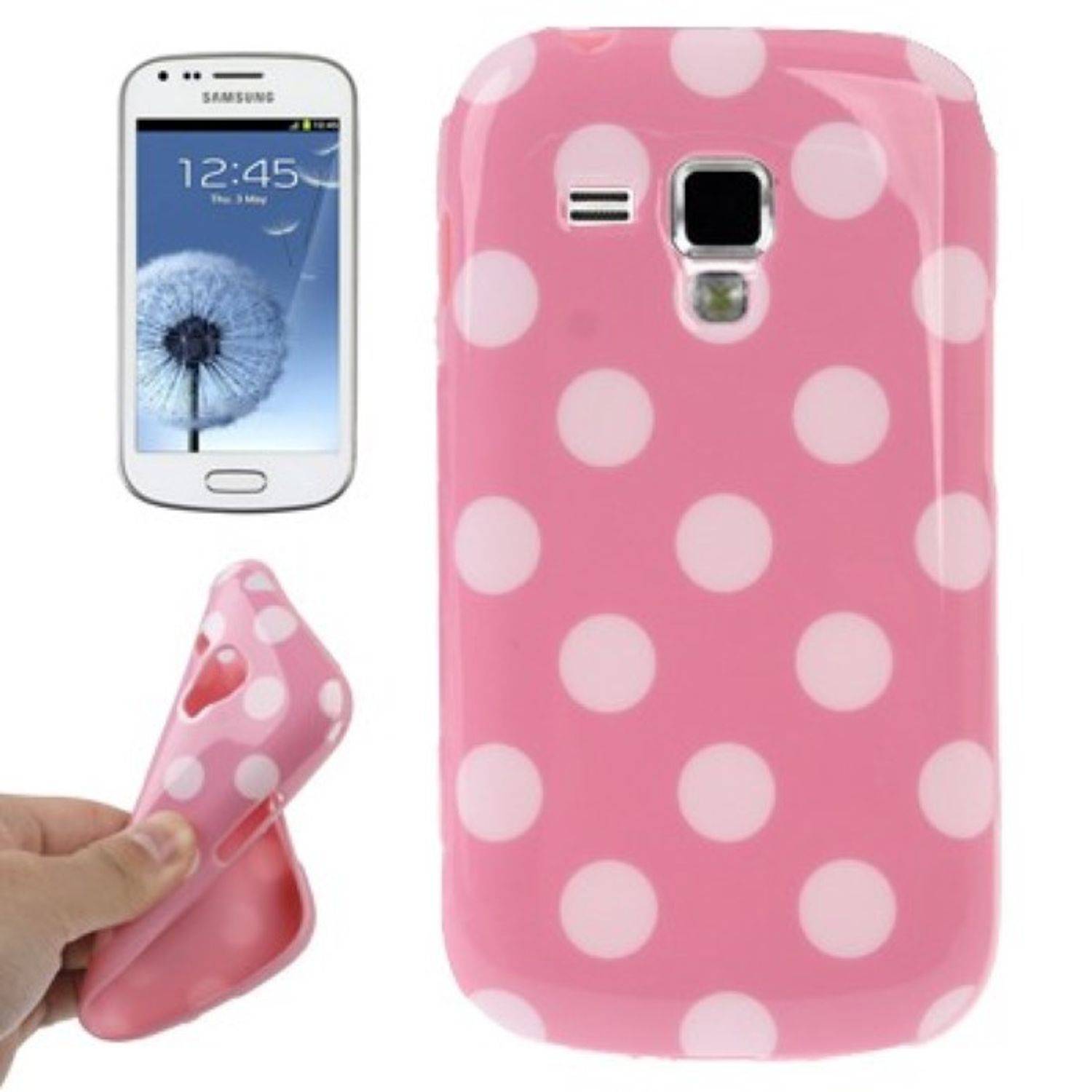 Samsung Galaxy S Duos S7562 Handyhülle Backcover Rosa