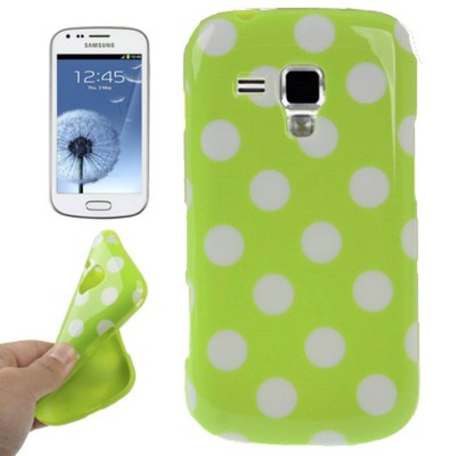 Samsung Galaxy S Duos S7562 Handyhülle Backcover Grün