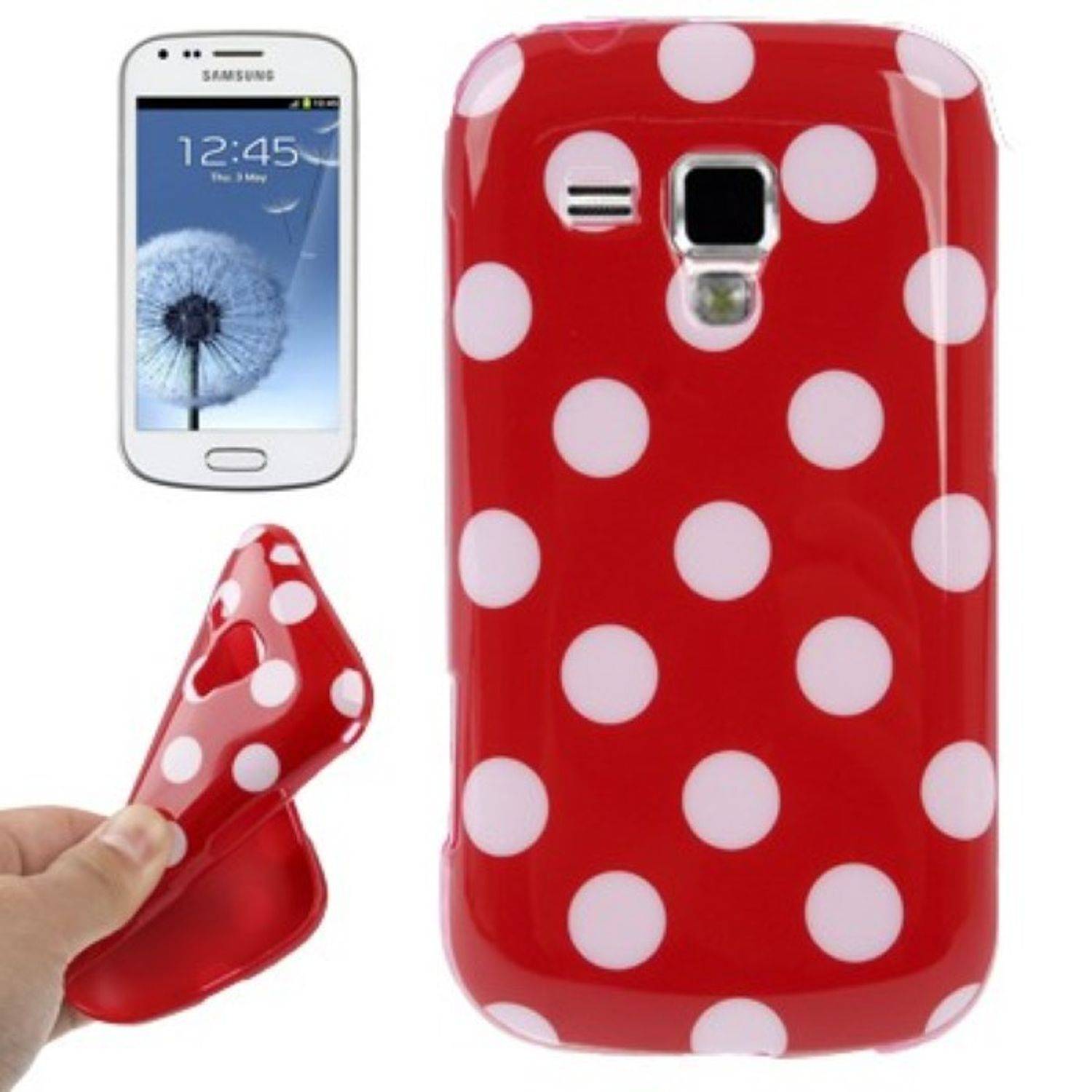 Samsung Galaxy S Duos S7562 Handyhülle Backcover Rot