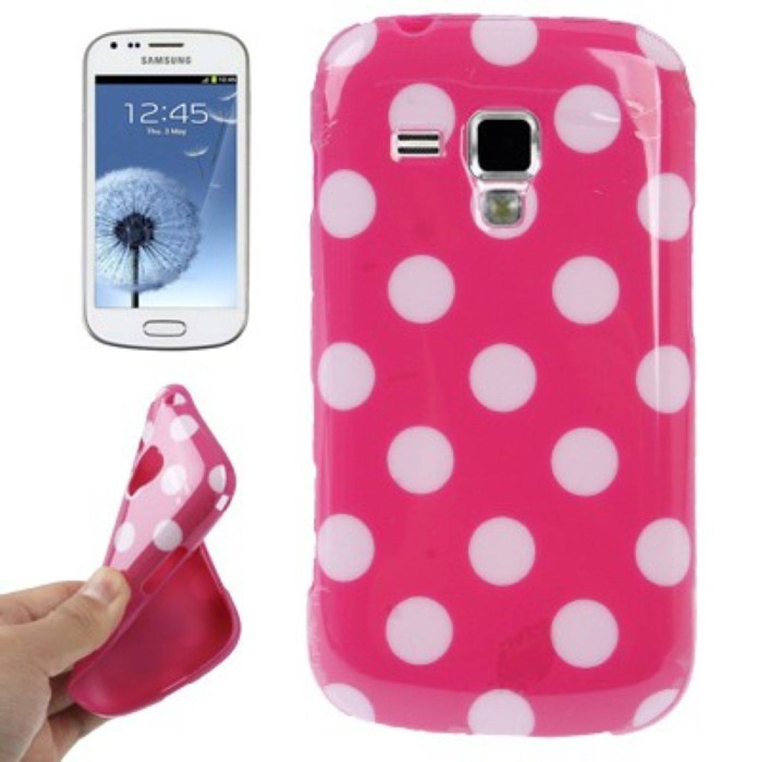 Samsung Galaxy S Duos S7562 Handyhülle Backcover Rosa