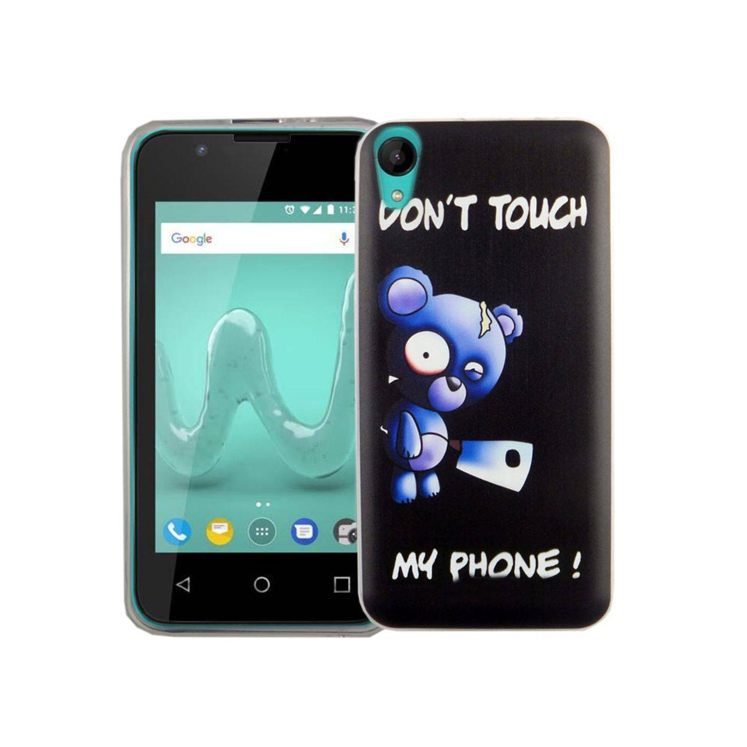 Wiko Sunny 2 Handyhülle Bumper Backcover Schwarz