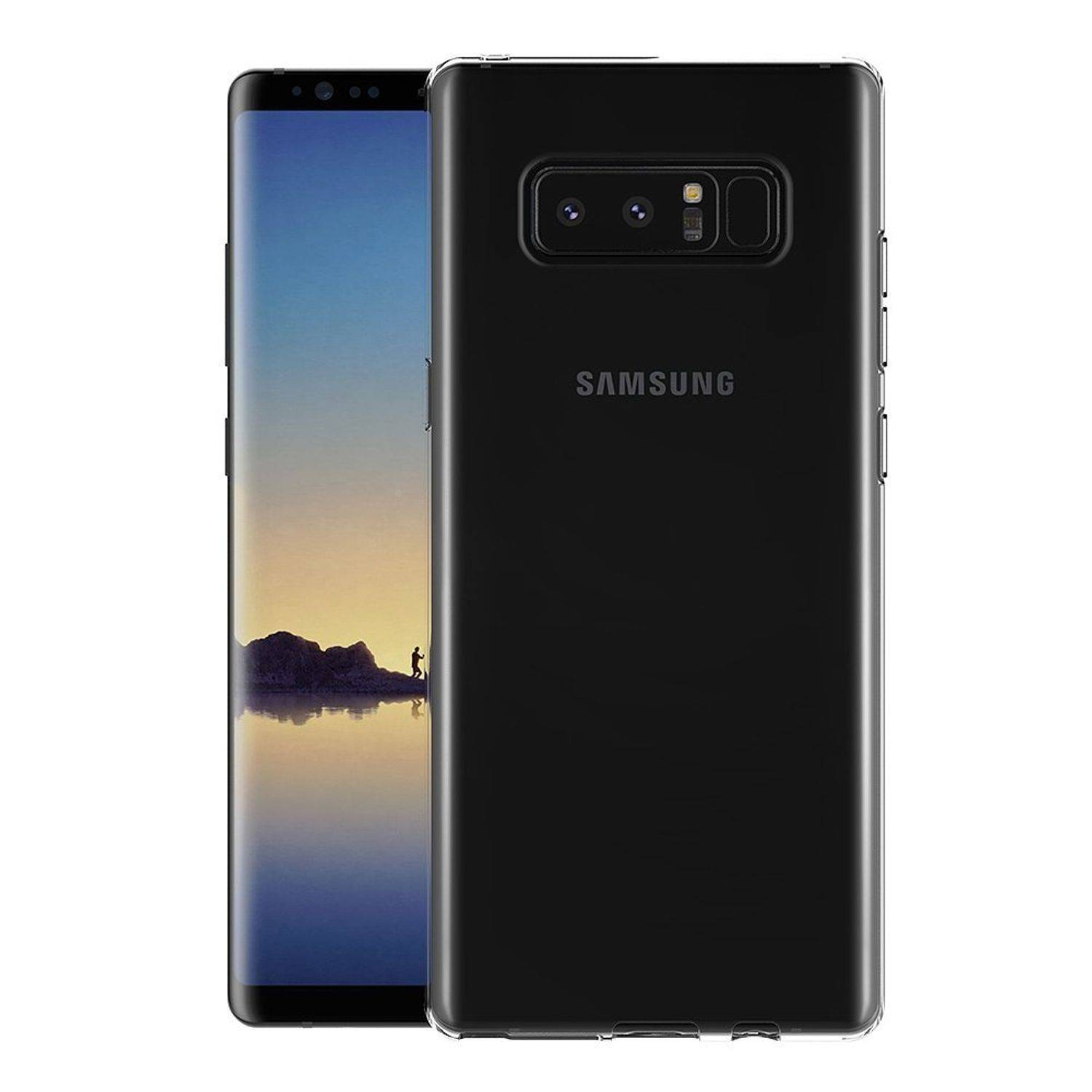 Samsung Galaxy Note 8 Handyhülle Ultra Dünn Bumper Backcover Transparent