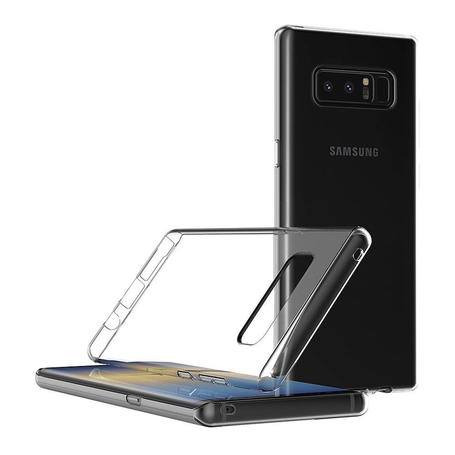 Samsung Galaxy Note 8 Handyhülle Ultra Dünn Bumper Backcover Transparent