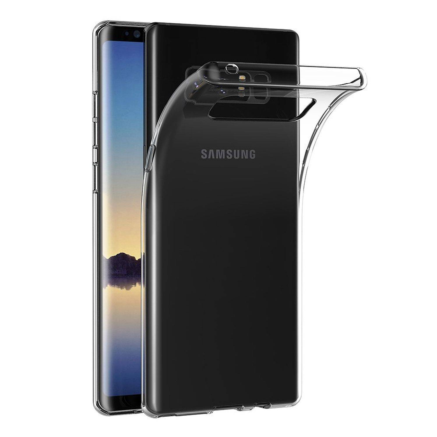 Samsung Galaxy Note 8 Handyhülle Ultra Dünn Bumper Backcover Transparent