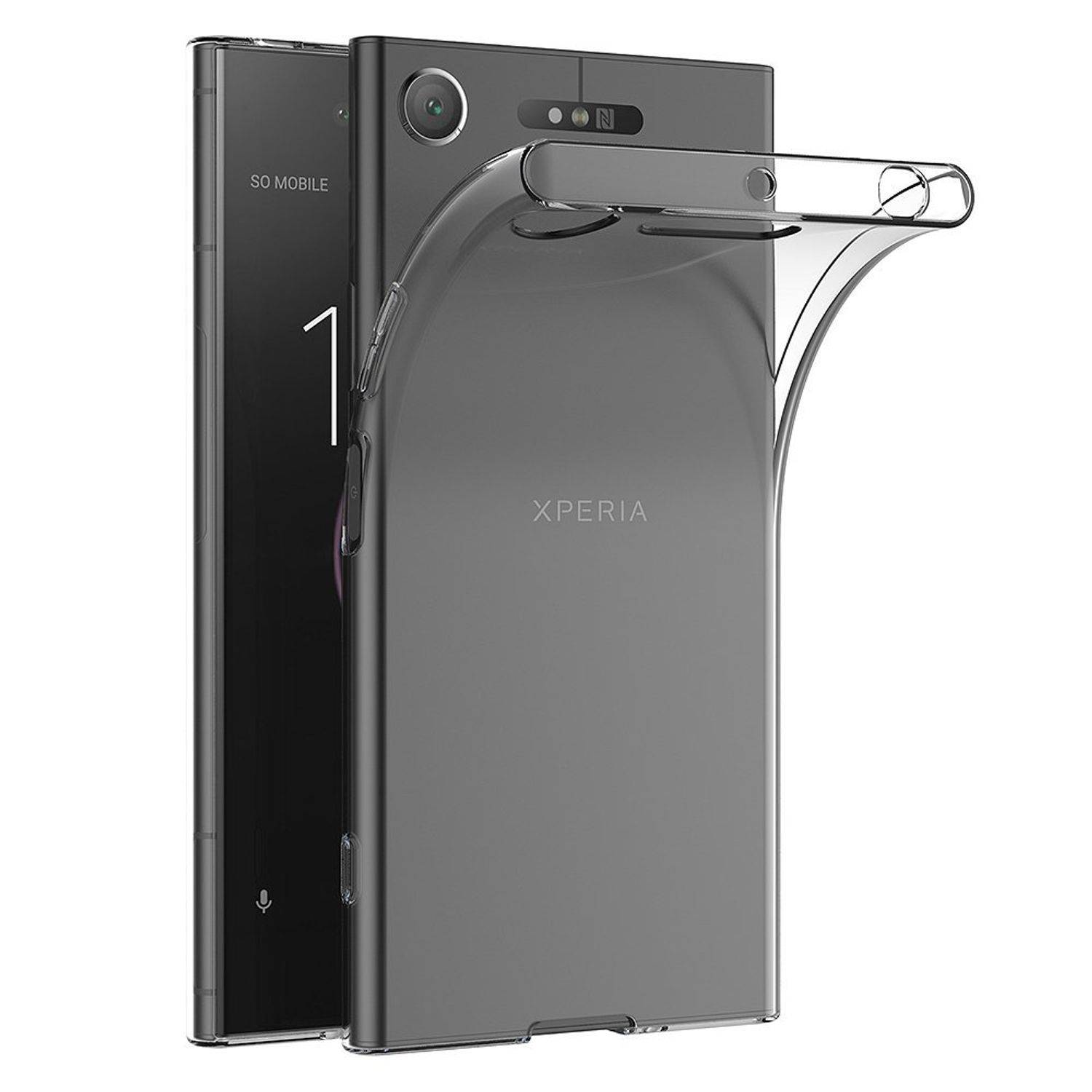 Sony Xperia XZ1 Handyhülle Ultra Dünn Bumper Backcover Transparent