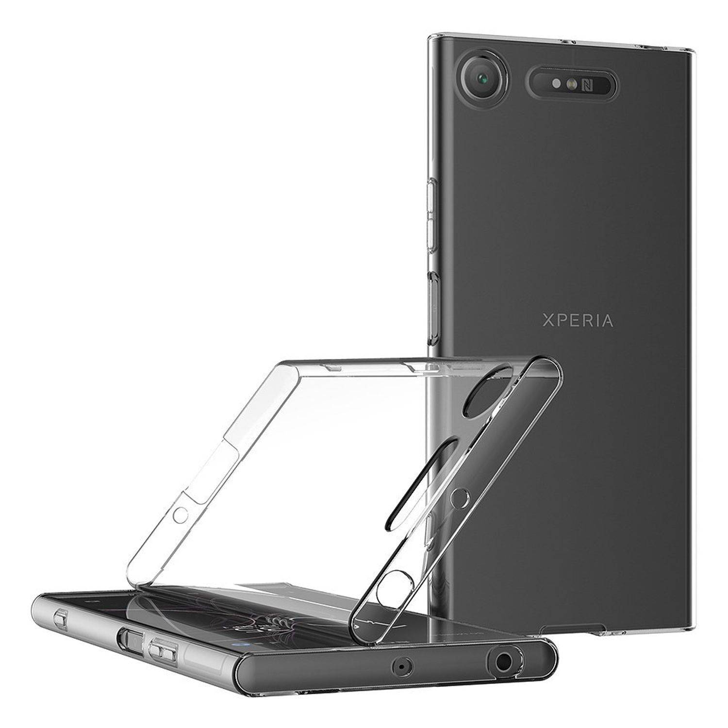 Sony Xperia XZ1 Handyhülle Ultra Dünn Bumper Backcover Transparent