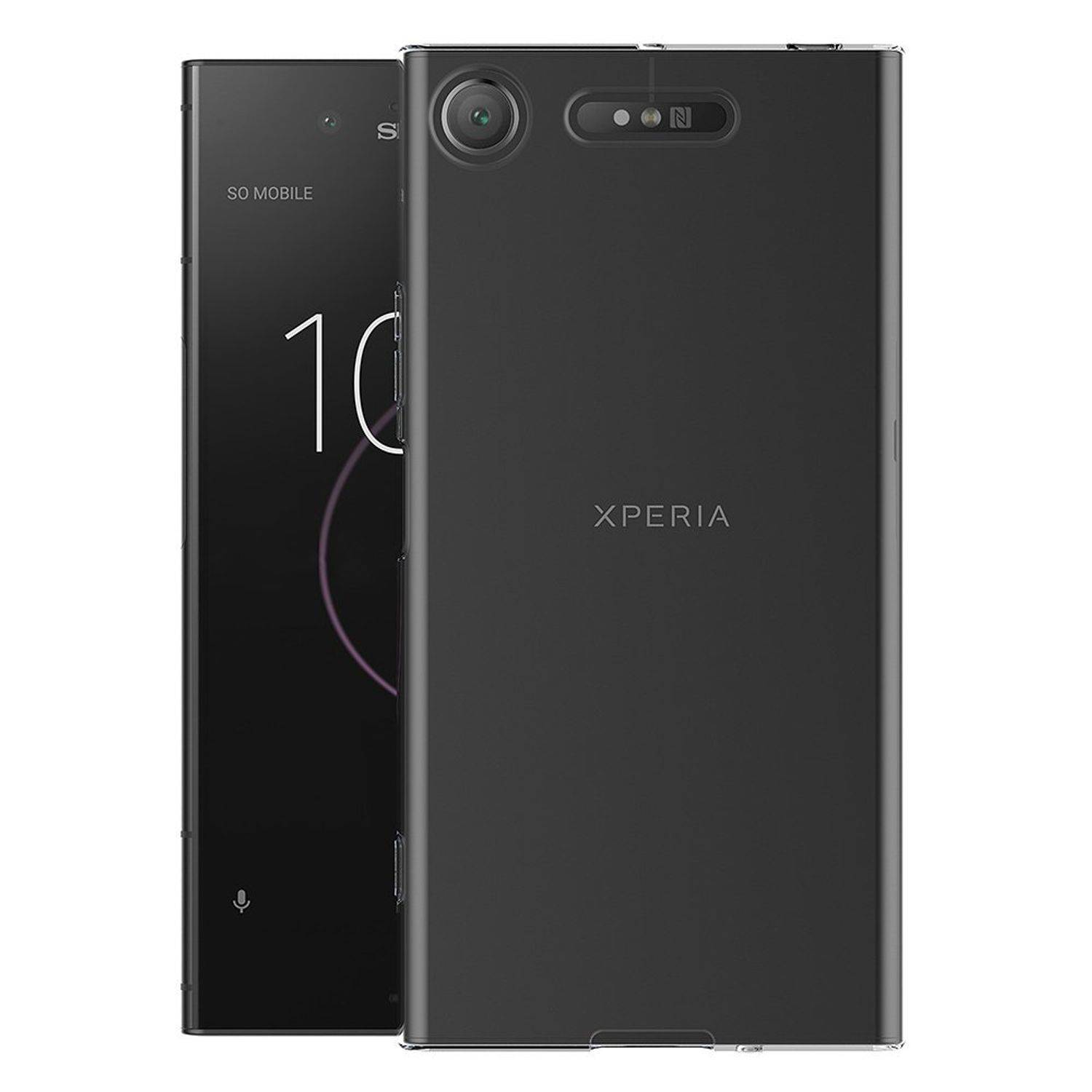Sony Xperia XZ1 Handyhülle Ultra Dünn Bumper Backcover Transparent
