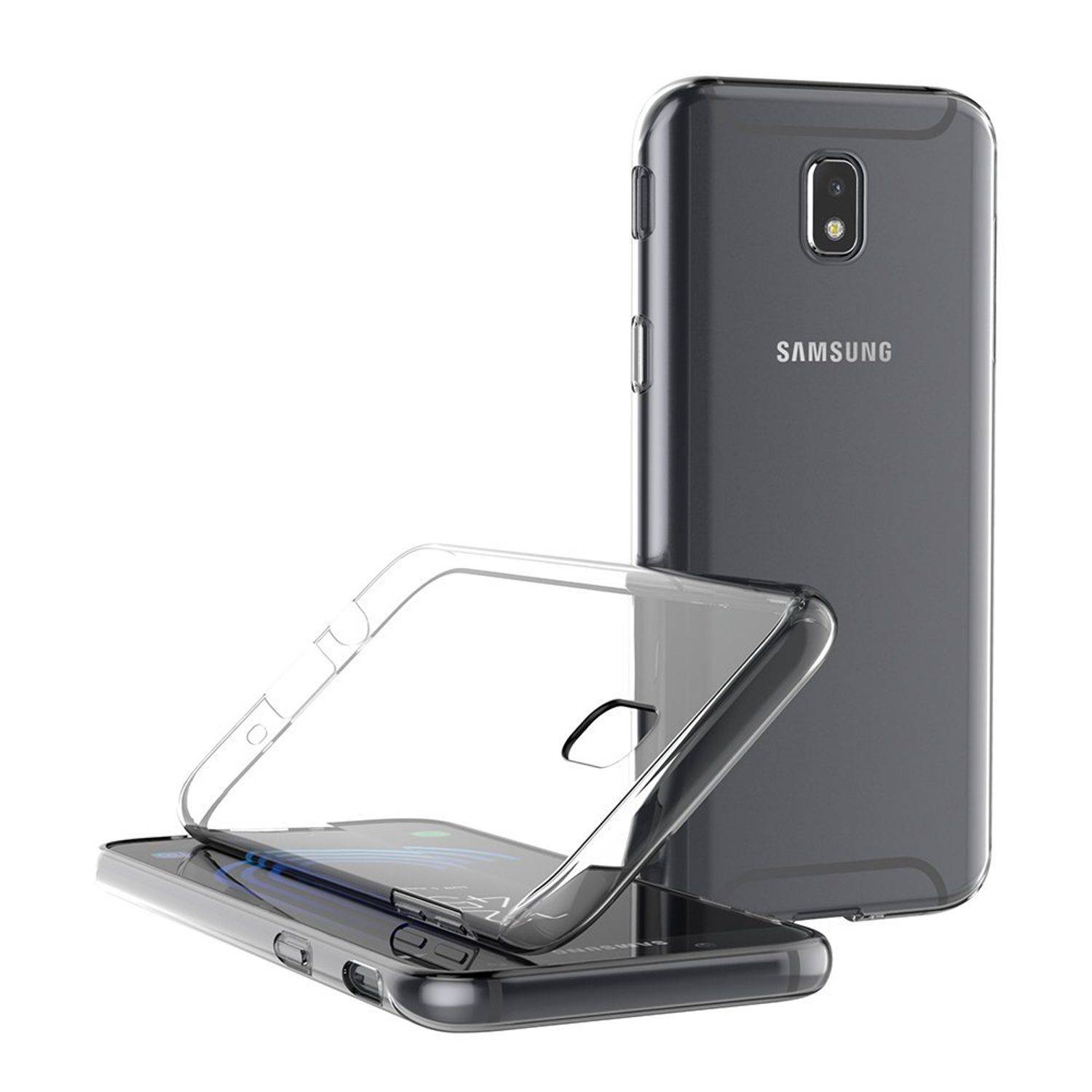 Samsung Galaxy J5 (2017) Handyhülle Ultra Dünn Bumper Backcover Transparent