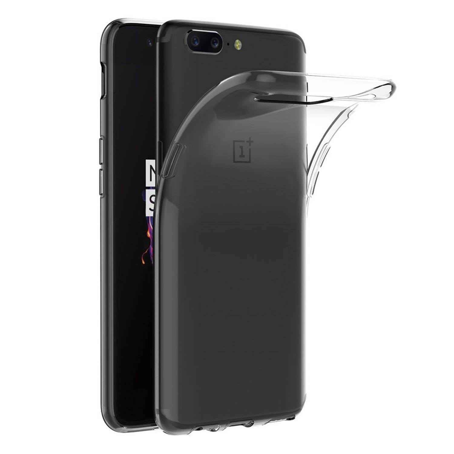 OnePlus 5 Handyhülle Ultra Dünn Bumper Backcover Transparent