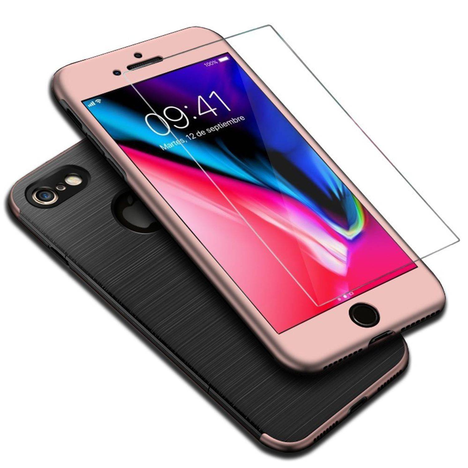 Apple iPhone 8 Handyhülle Backcover Rosa