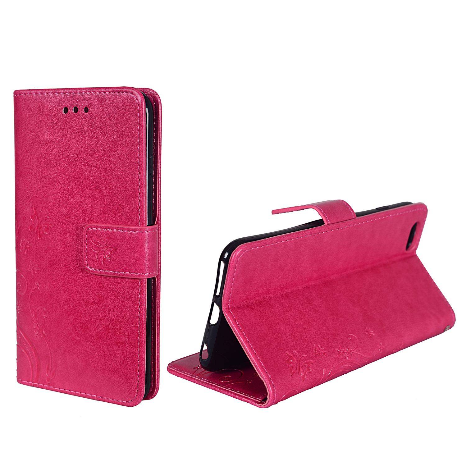 Apple iPhone 6 / 6s Handyhülle Bookcover Rosa