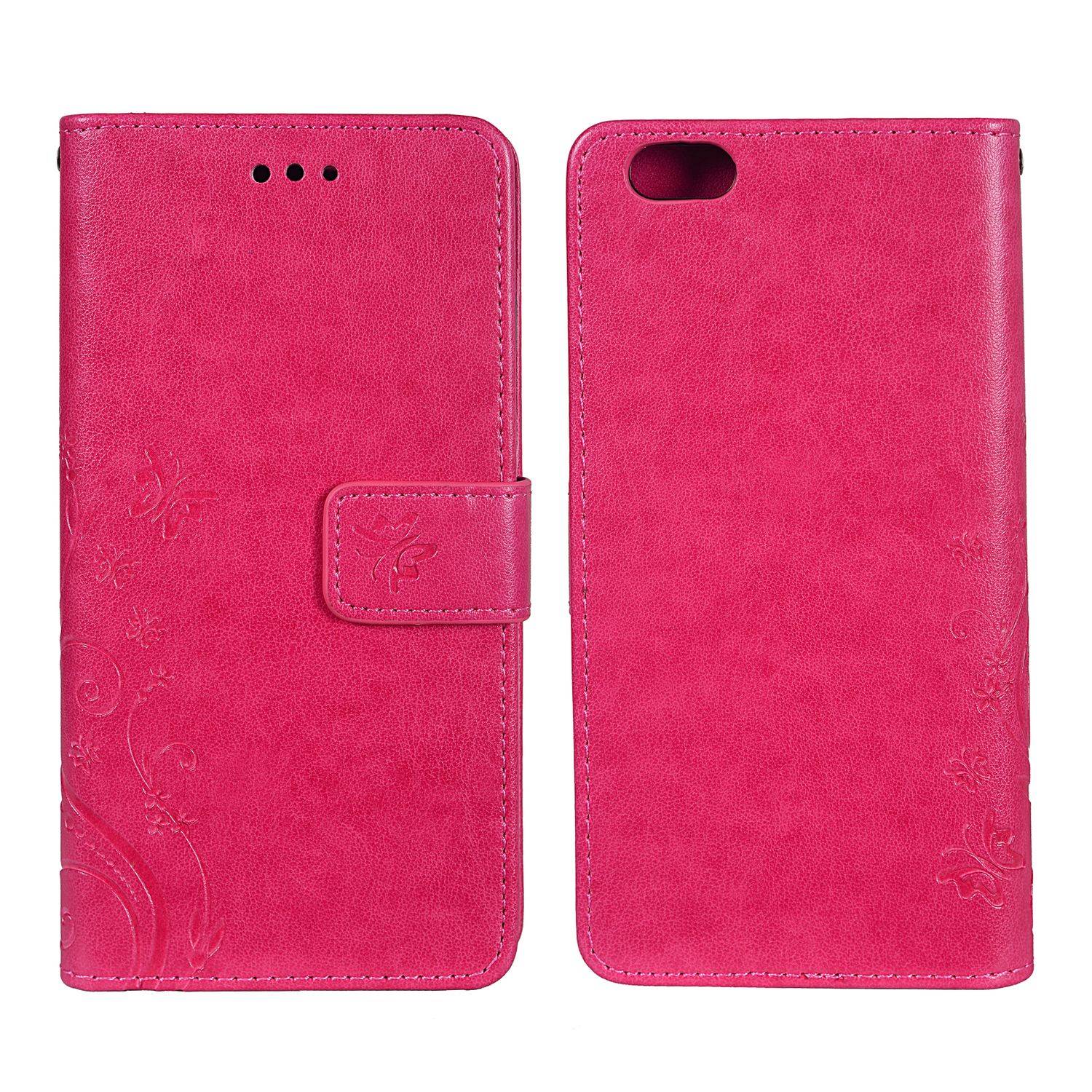 Apple iPhone 6 / 6s Handyhülle Bookcover Rosa
