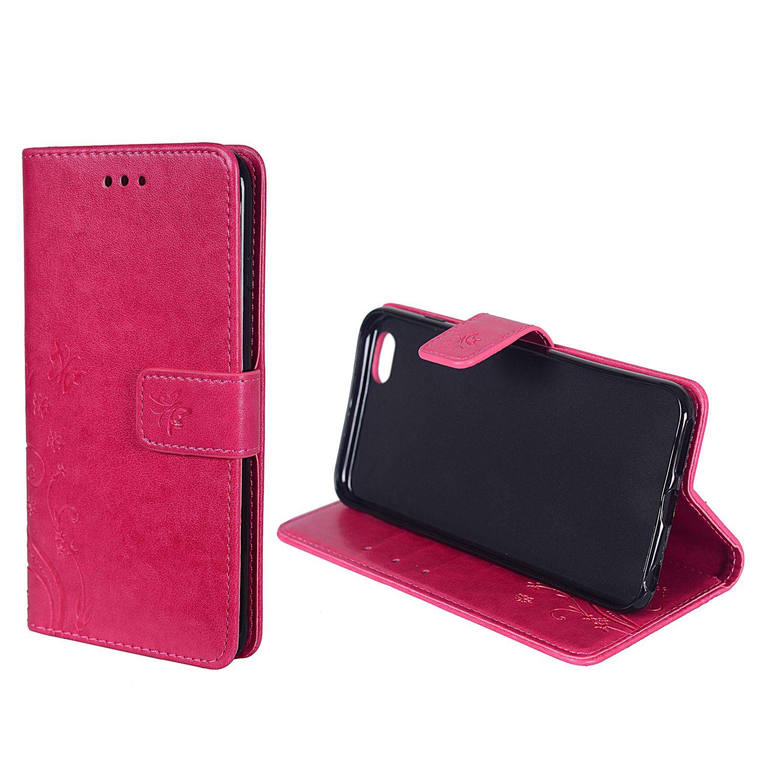 Apple iPhone 6 Plus / 6s Plus Handyhülle Bookcover Rosa