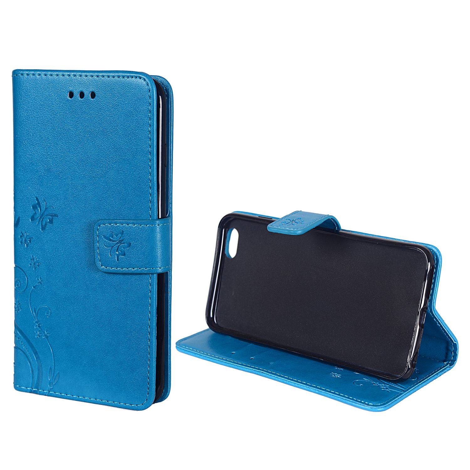 Apple iPhone 6 Plus / 6s Plus Handyhülle Bookcover Blau