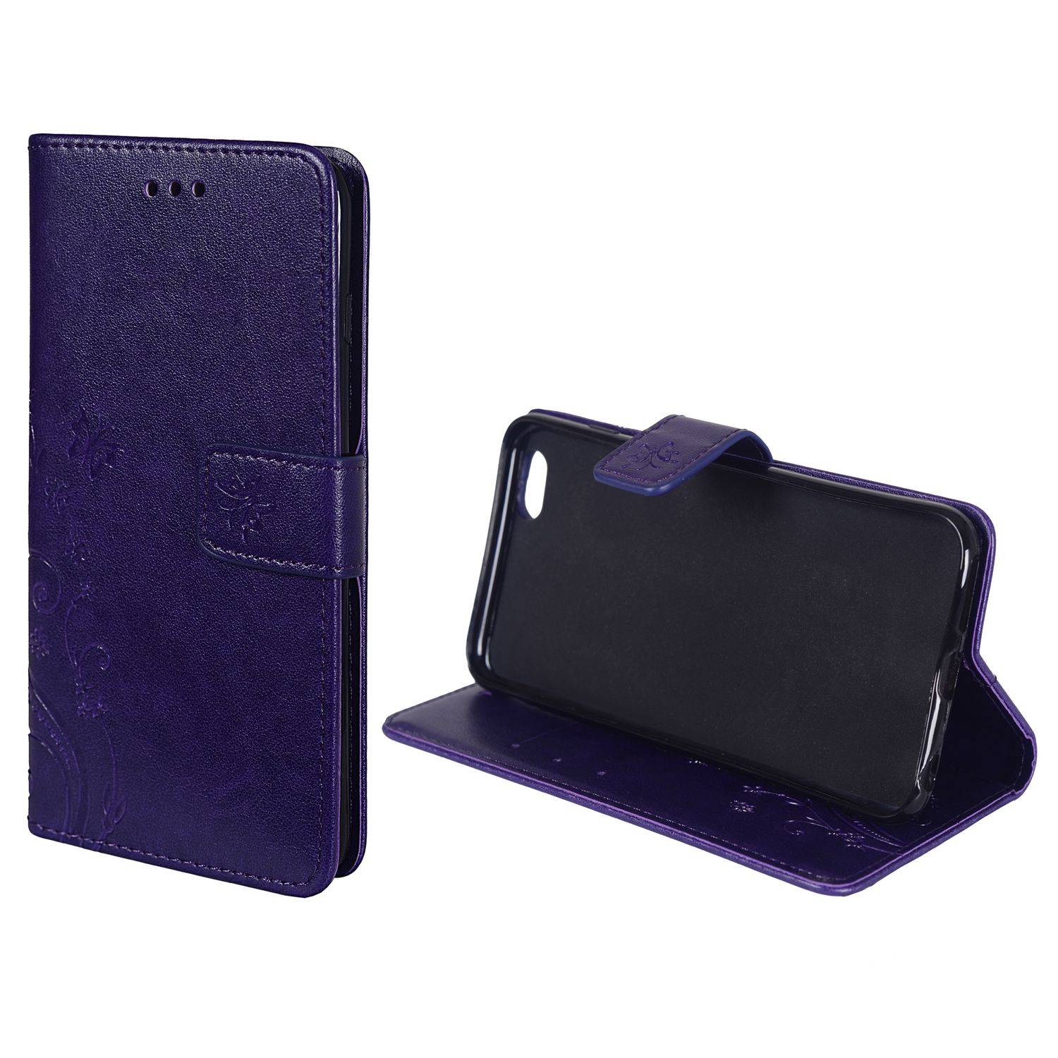Apple iPhone 6 Plus / 6s Plus Handyhülle Bookcover Violett