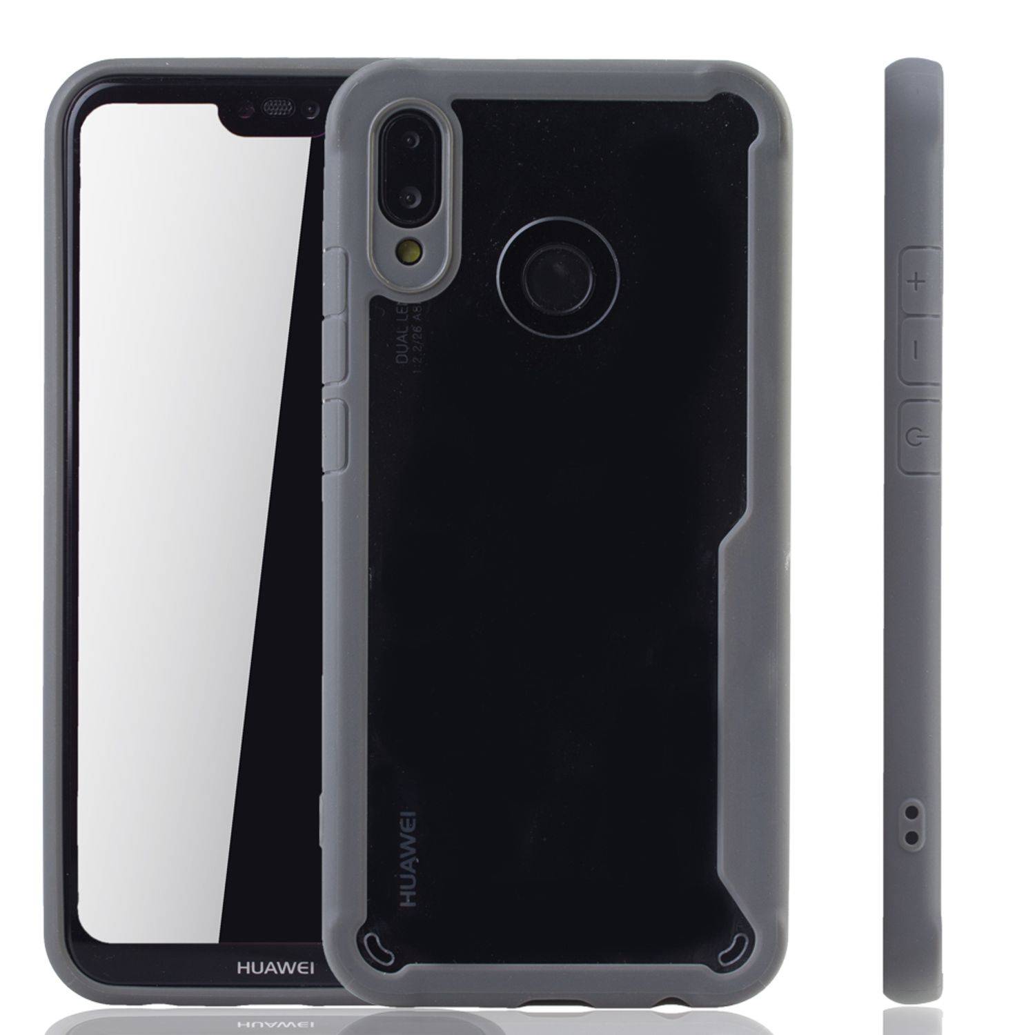 Huawei P20 Lite Handyhülle Backcover Grau