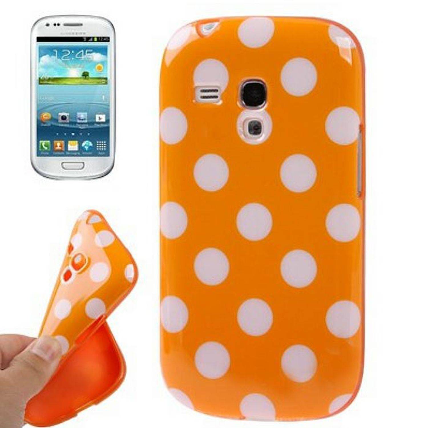 Samsung Galaxy S3 Mini Handyhülle Backcover Orange