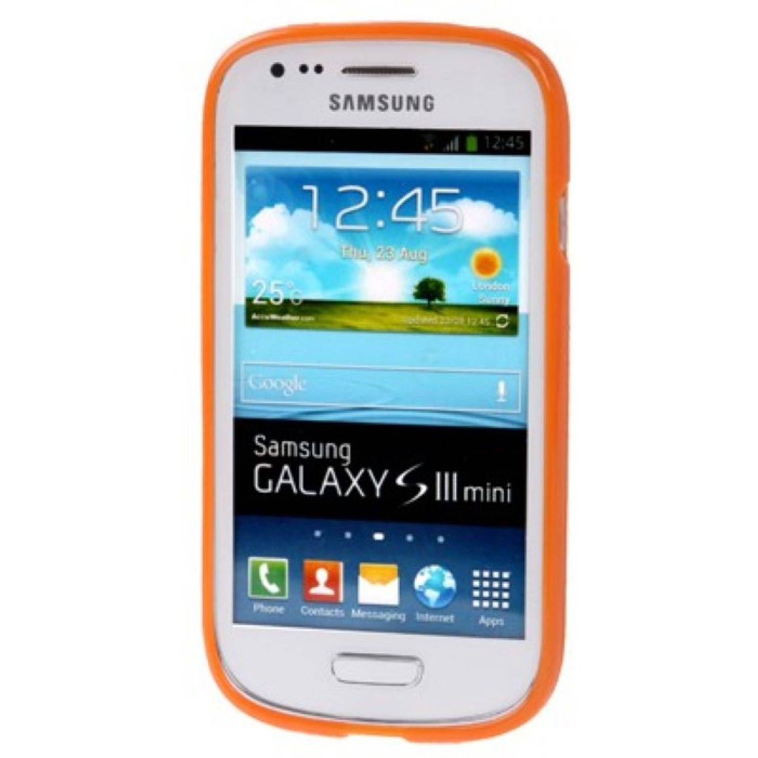Samsung Galaxy S3 Mini Handyhülle Backcover Orange