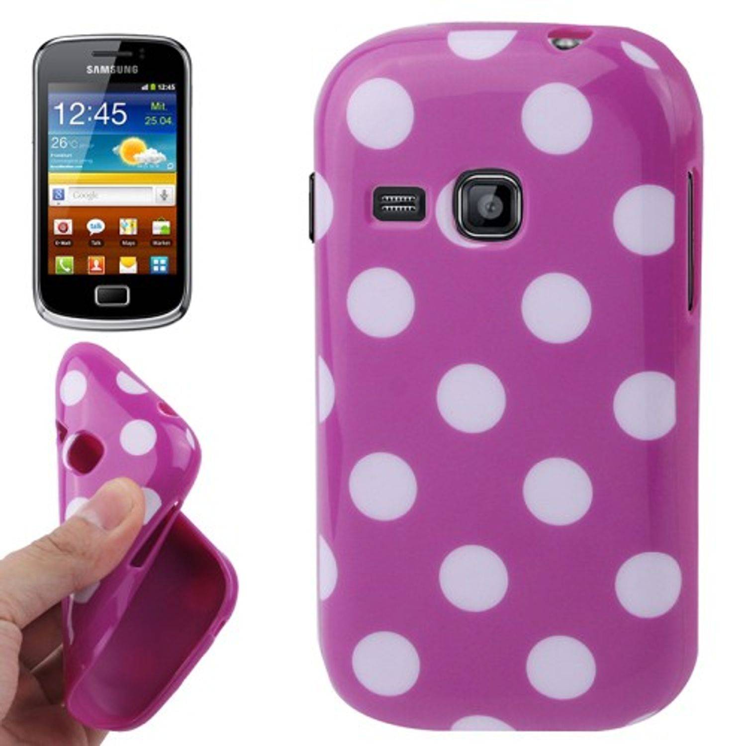 Samsung S6500 Handyhülle Backcover Violett