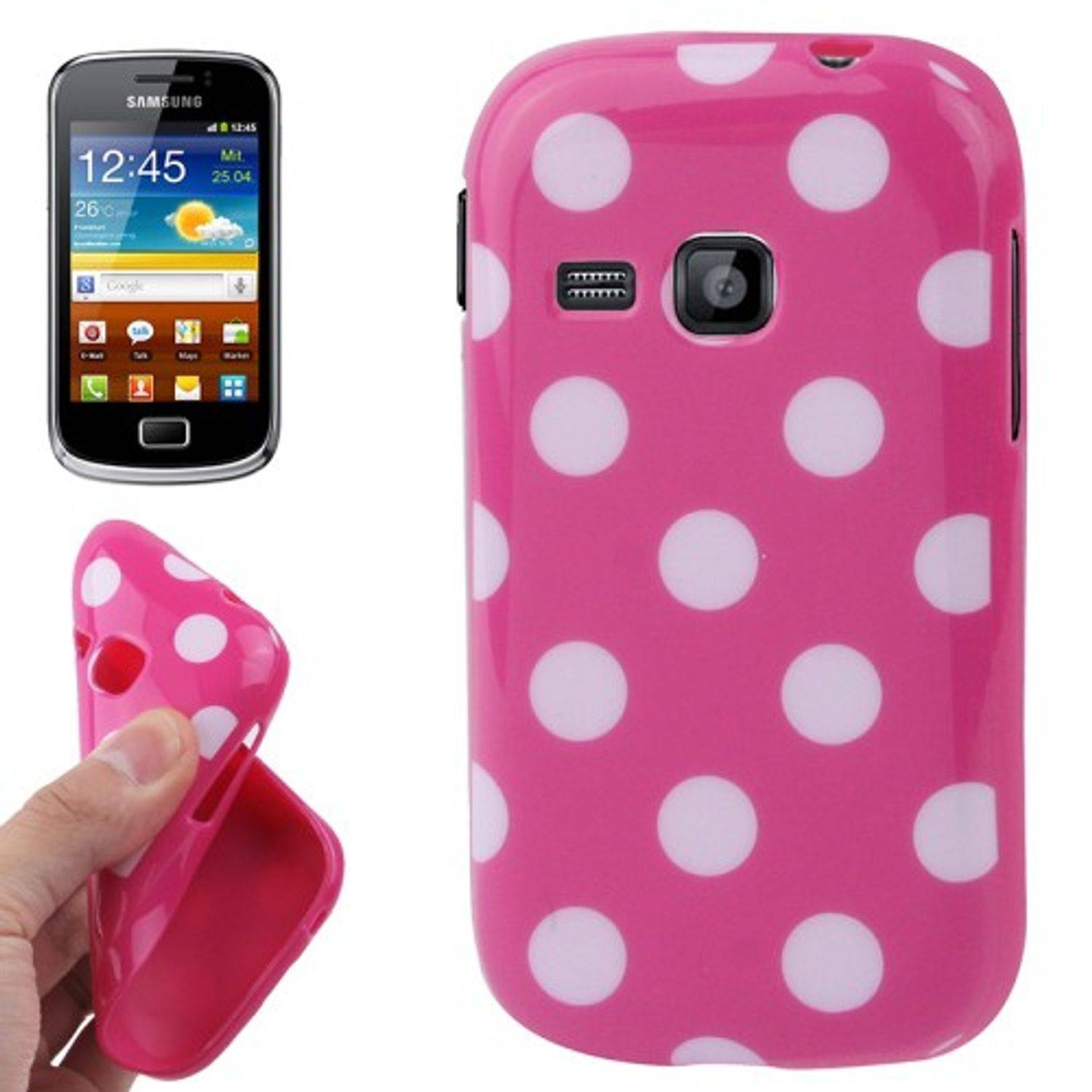 Samsung S6500 Handyhülle Backcover Rosa