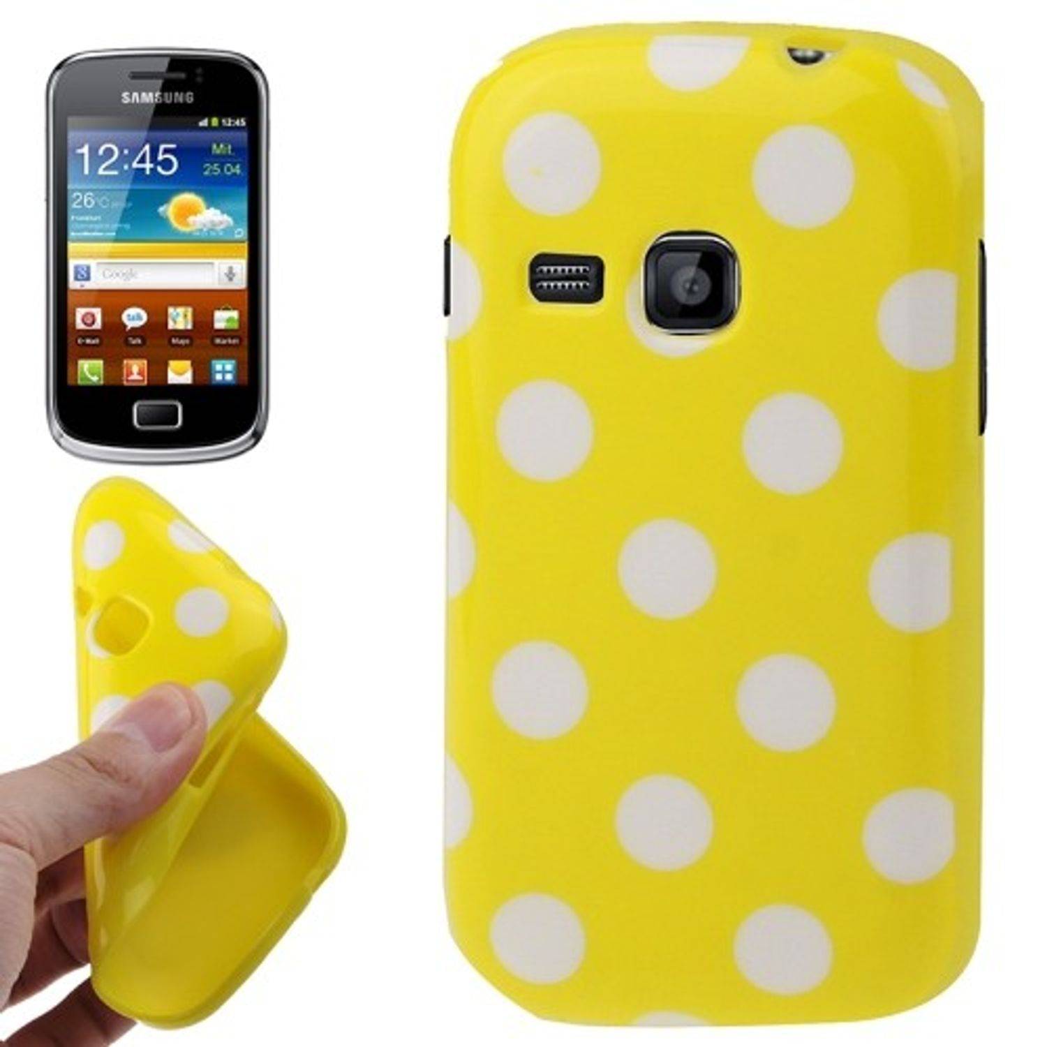 Samsung S6500 Handyhülle Backcover Gelb