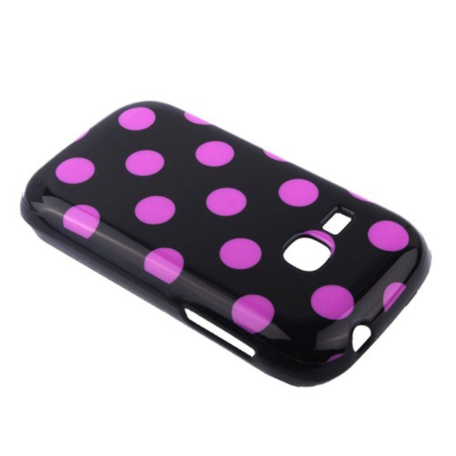 Samsung S6500 Handyhülle Backcover Schwarz