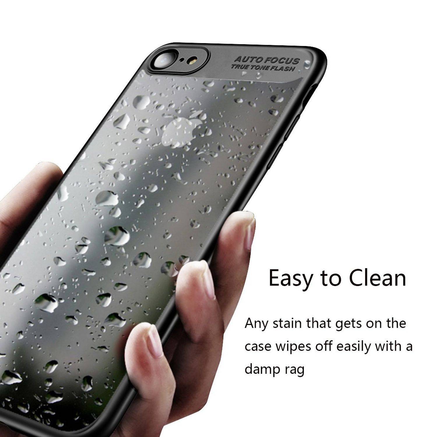 Apple iPhone 7 Plus / 8 Plus Handyhülle Backcover Schwarz