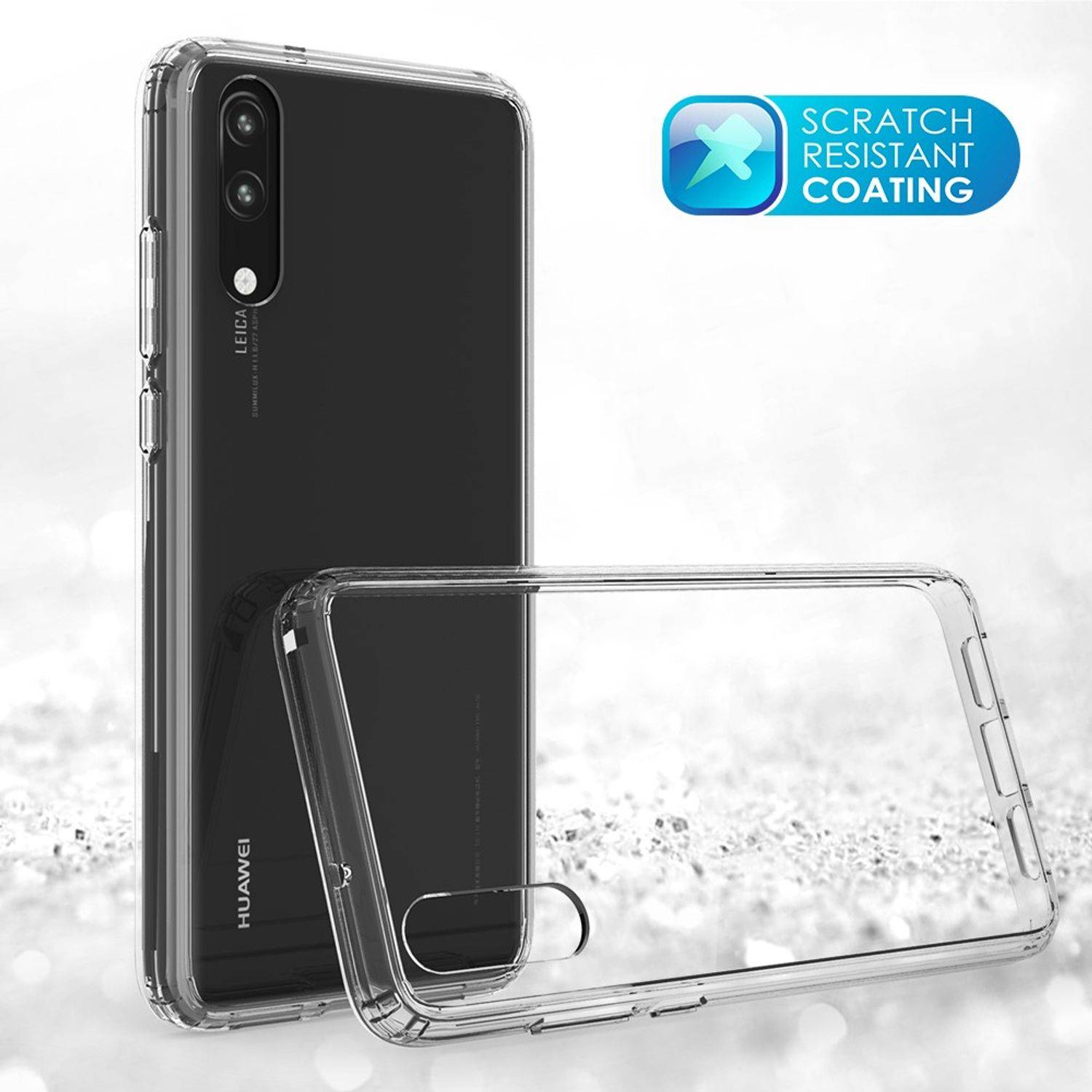 Huawei P20 Handyhülle Bumper Backcover Transparent