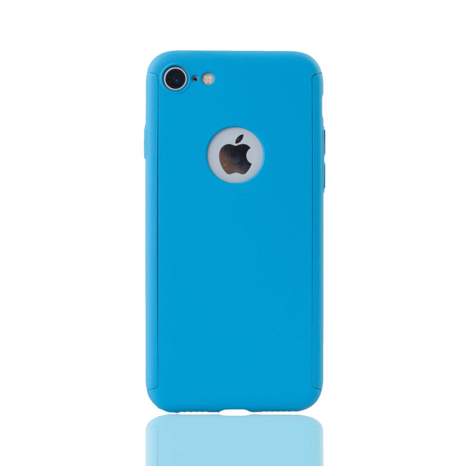Apple iPhone 6 / 6s Plus Handyhülle 360 Grad Schutz Full Cover Blau