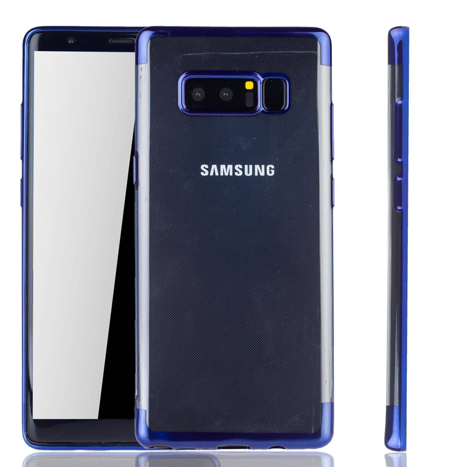 Samsung Galaxy Note 8 Handyhülle Bumper Backcover Blau