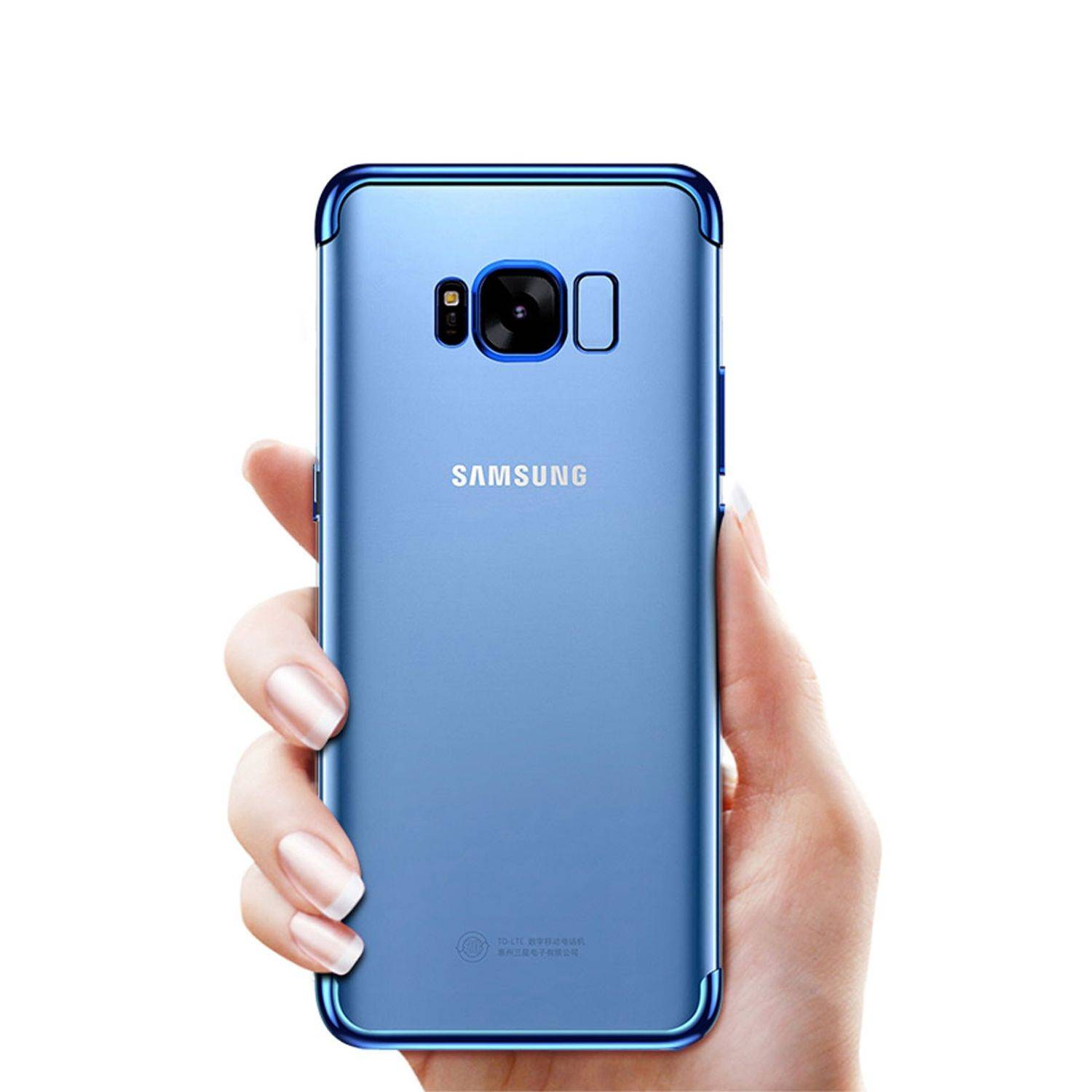 Samsung Galaxy S6 Edge Handyhülle Backcover Blau