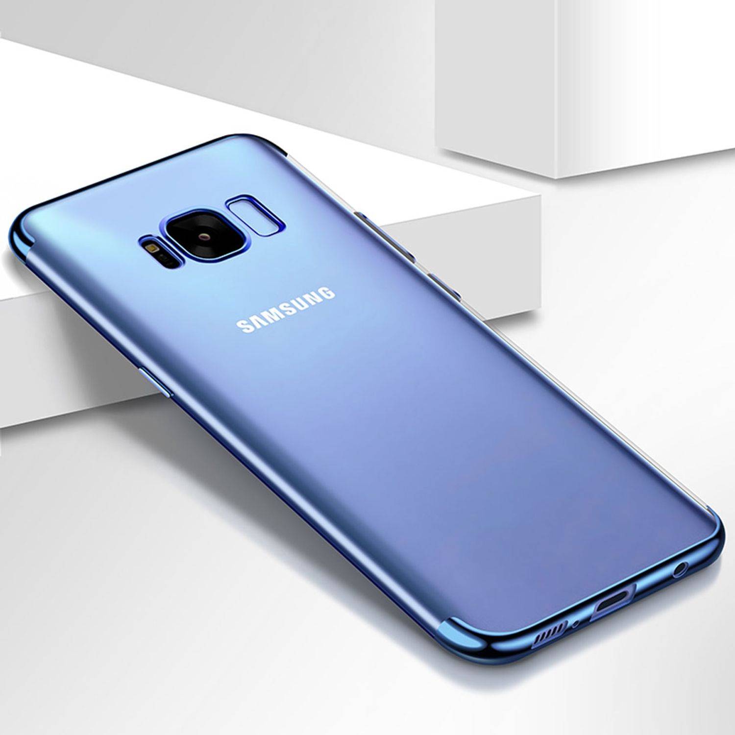 Samsung Galaxy S6 Edge Handyhülle Backcover Blau