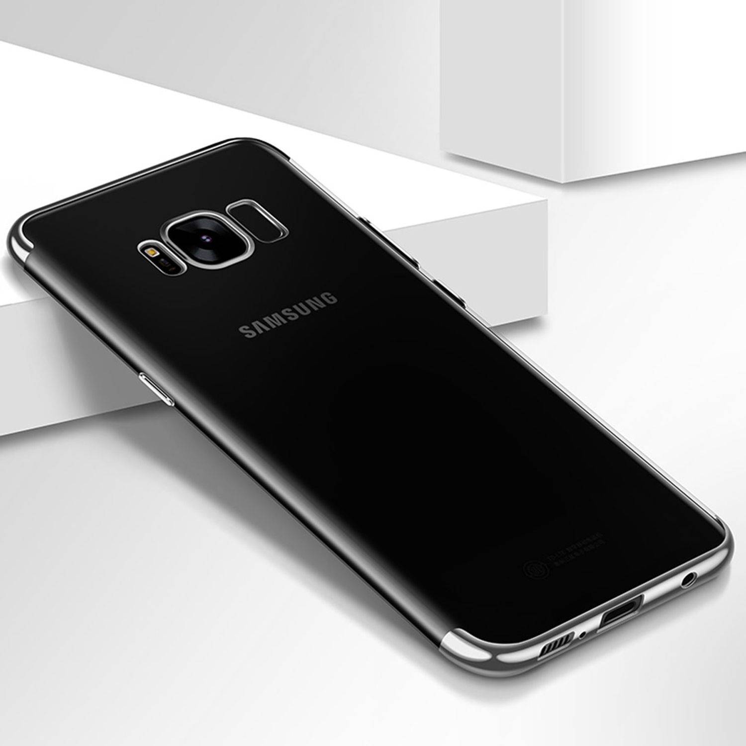 Samsung Galaxy S6 Edge Handyhülle Backcover Silber