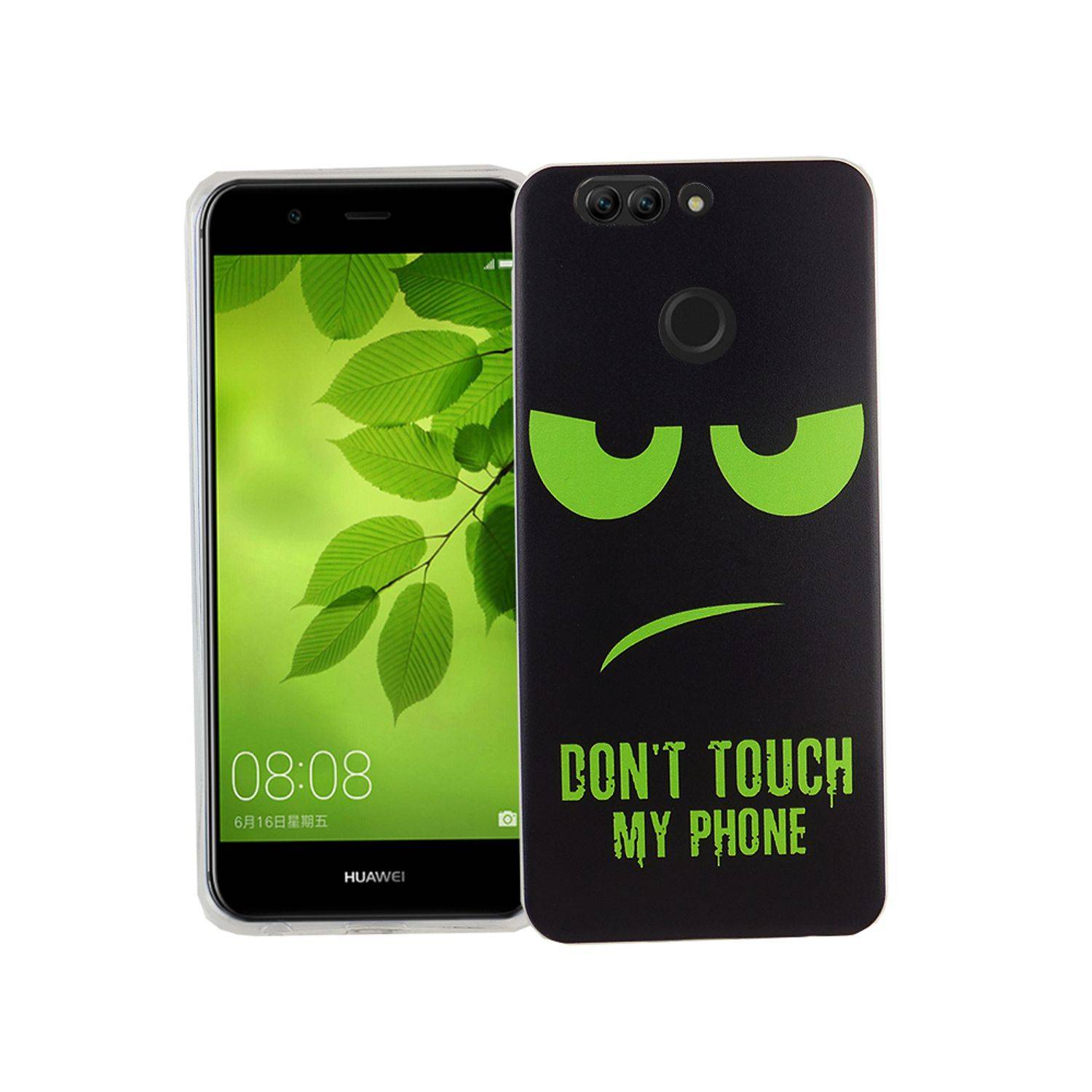 Huawei Nova 2 Plus Handyhülle Bumper Backcover Schwarz