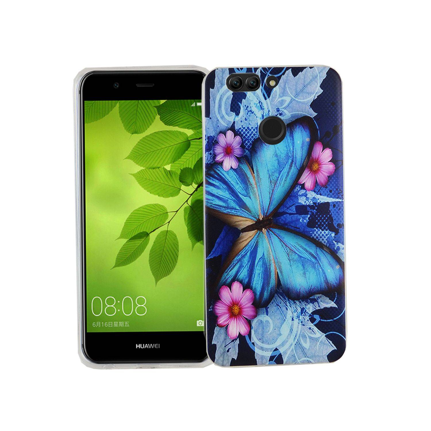 Huawei Nova 2 Plus Handyhülle Bumper Backcover Blau