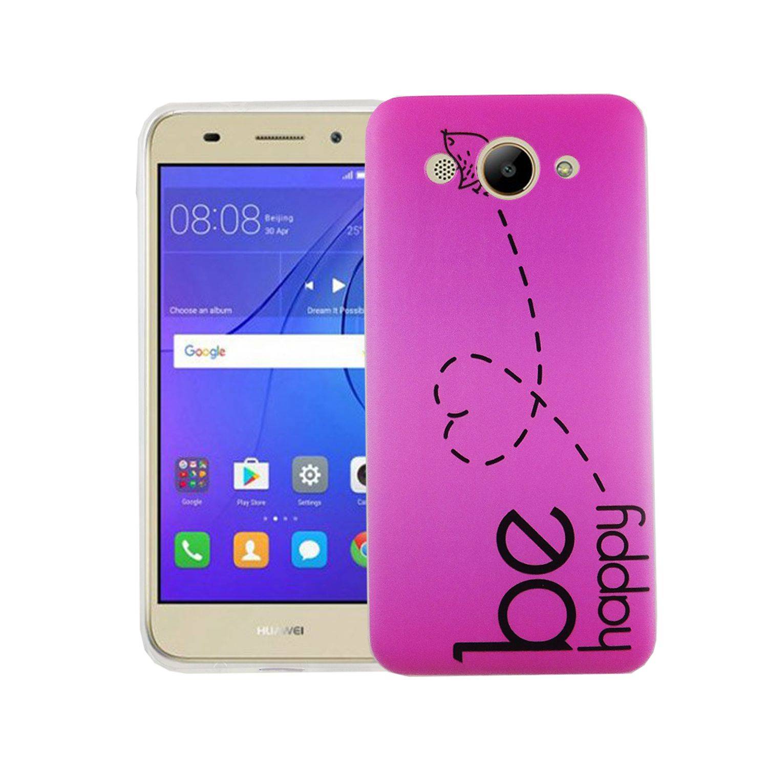 Huawei Y3 (2017) Handyhülle Bumper Backcover Rosa