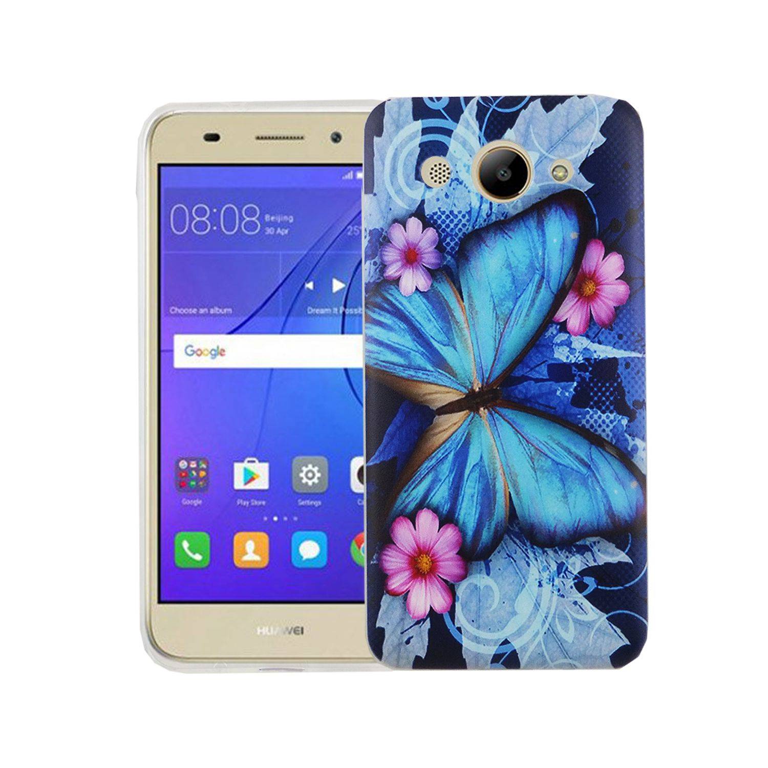 Huawei Y3 (2017) Handyhülle Bumper Backcover Blau