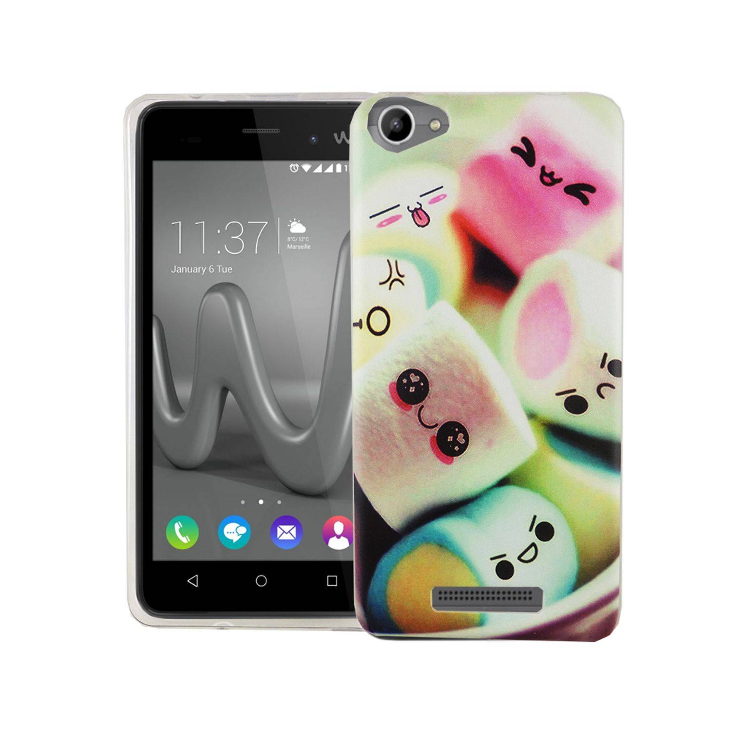 Wiko Lenny 3 Max Handyhülle Bumper Backcover Mehrfarbig