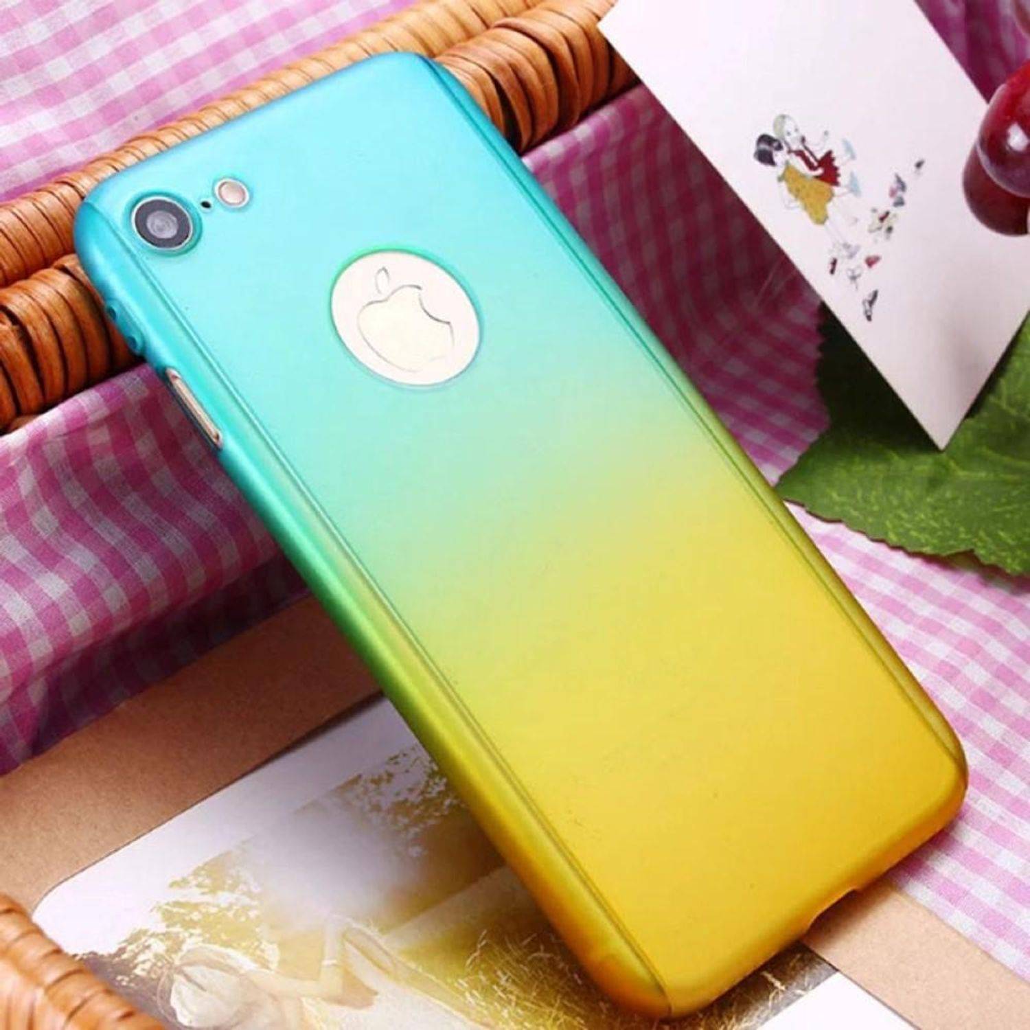 Samsung Galaxy S7 Handyhülle 360 Grad Schutz Full Cover Mehrfarbig