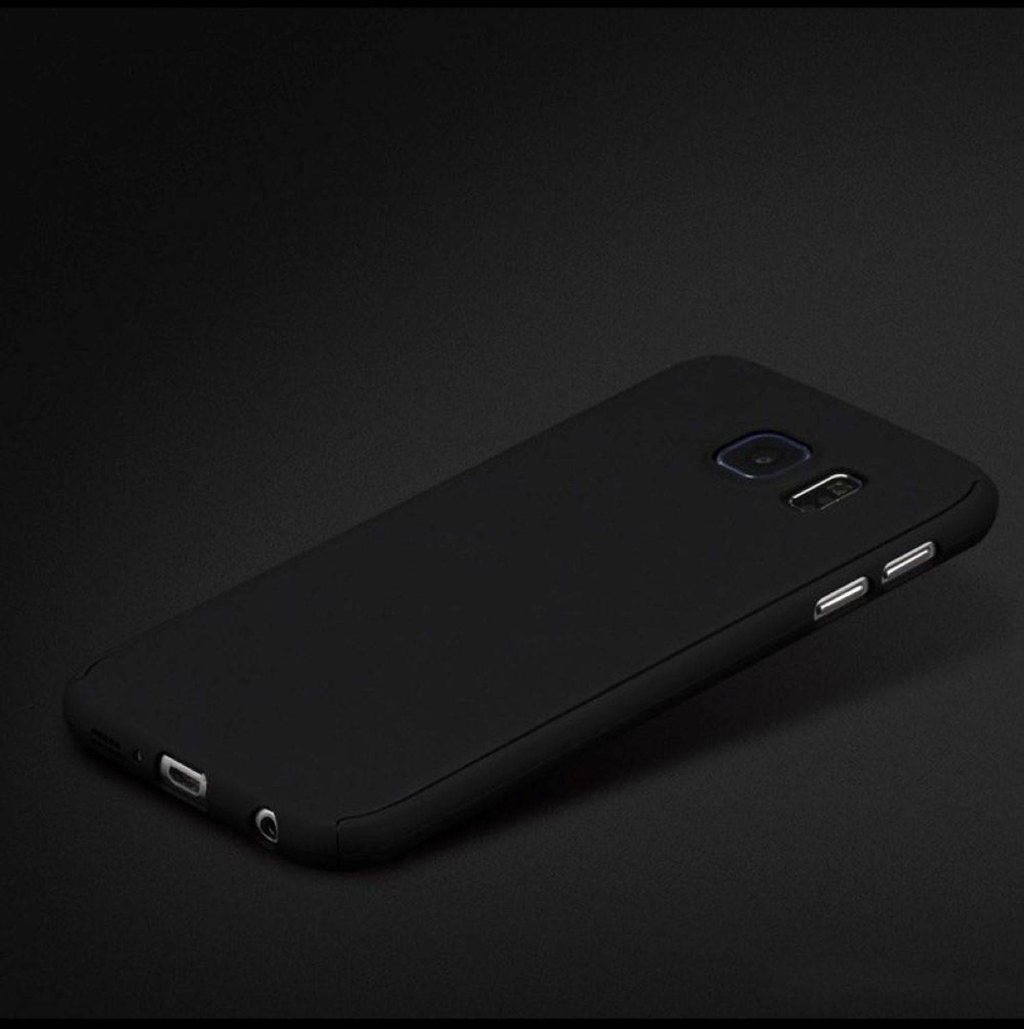 Samsung Galaxy J5 (2017) US Version Handyhülle 360 Grad Schutz Full Cover Schwarz