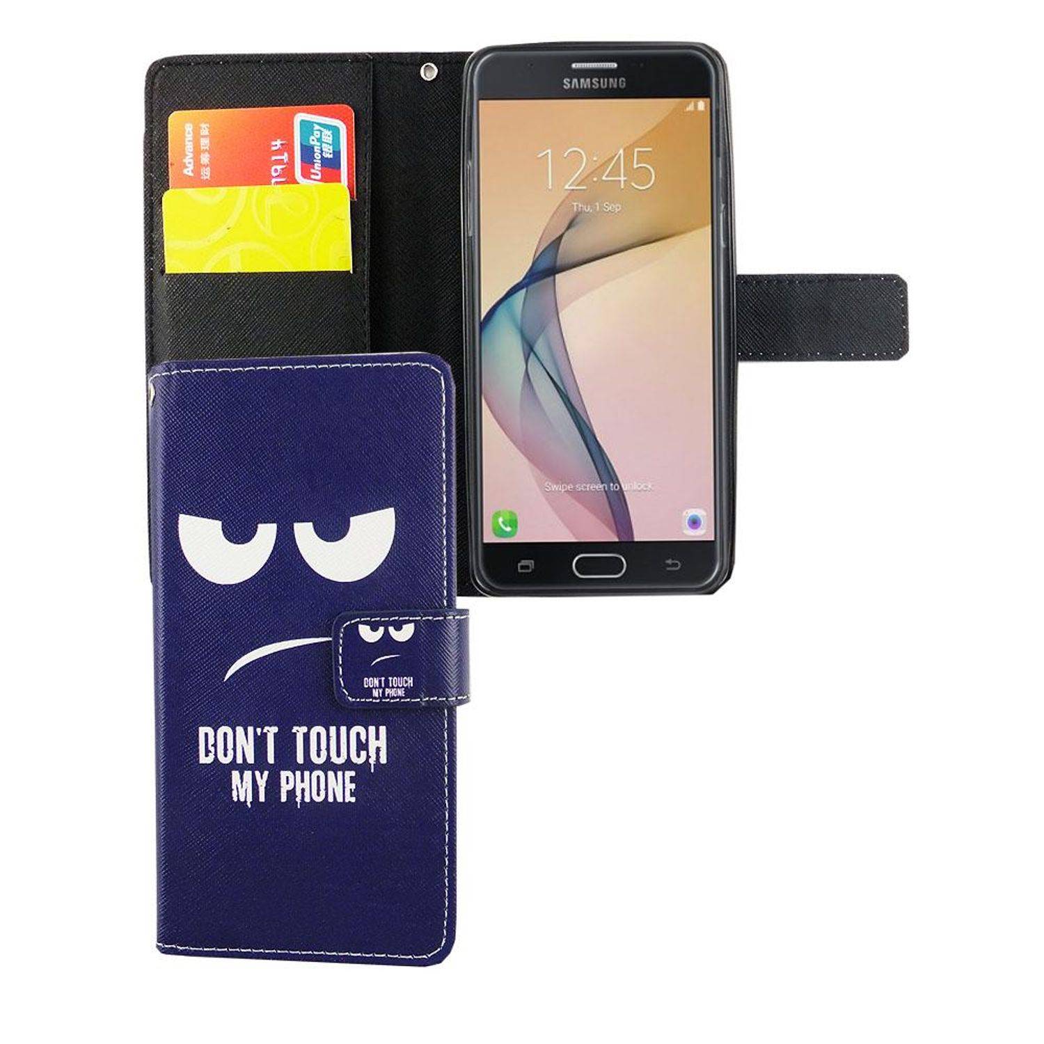 Samsung Galaxy J5 Prime Handyhülle Bookcover Blau