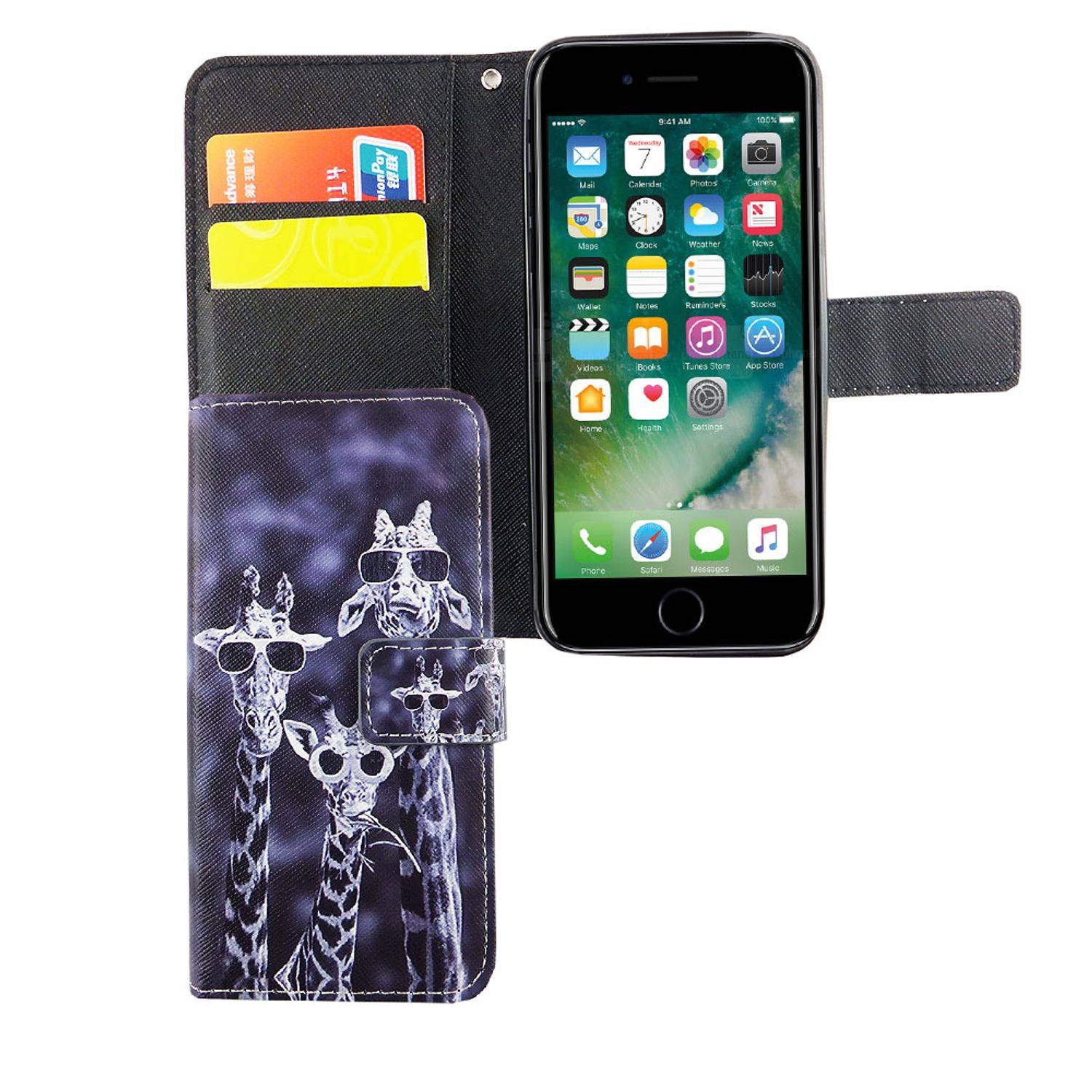 Apple iPhone 6 / 6s Handyhülle Bookcover Mehrfarbig