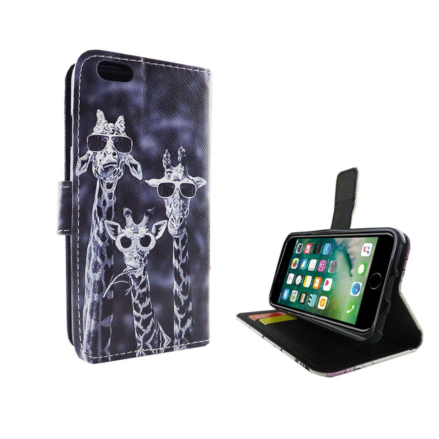 Apple iPhone 6 / 6s Handyhülle Bookcover Mehrfarbig
